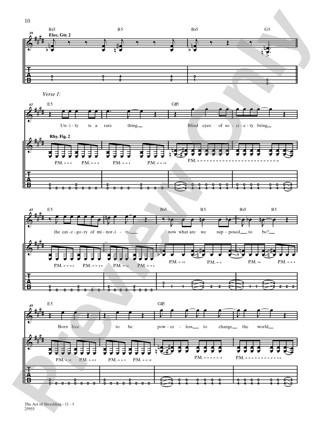 The Art Of Shredding: Authentic Guitar TAB