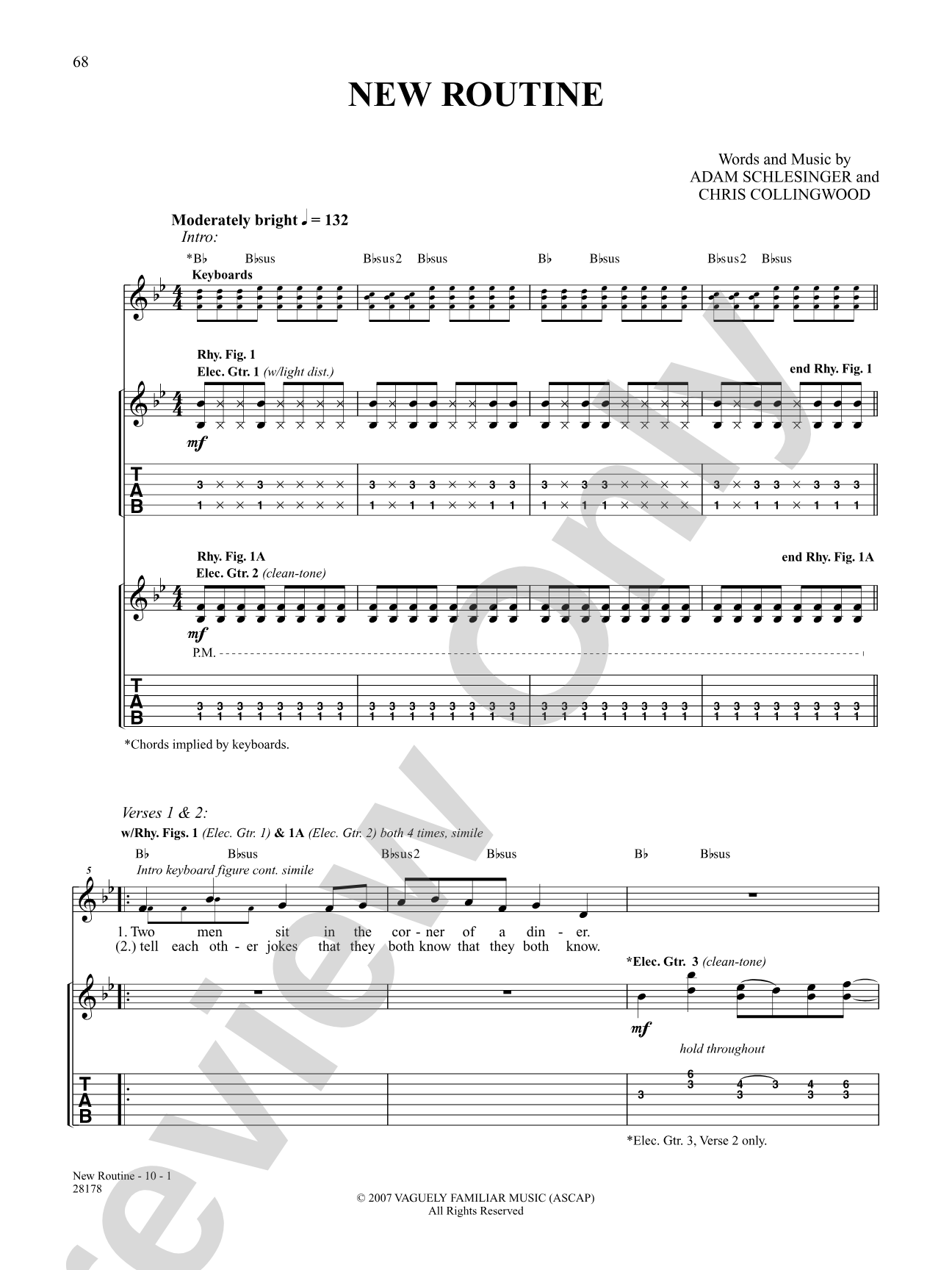New Routine: Authentic Guitar TAB