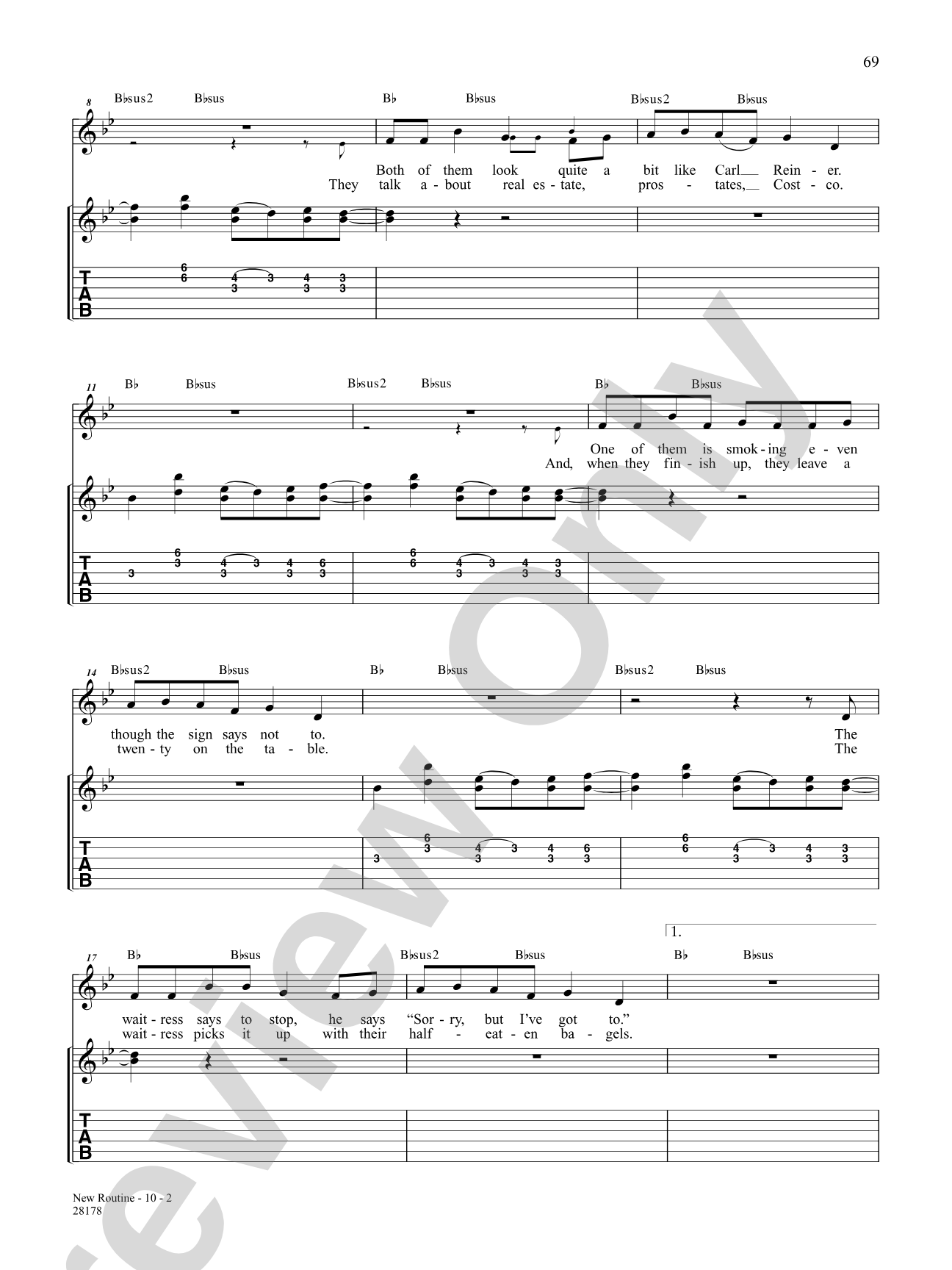 New Routine: Authentic Guitar TAB