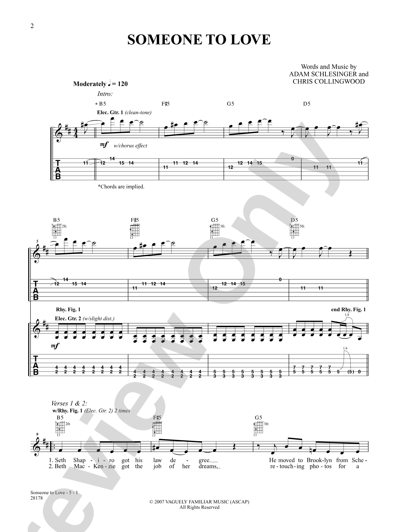 Someone To Love: Authentic Guitar TAB