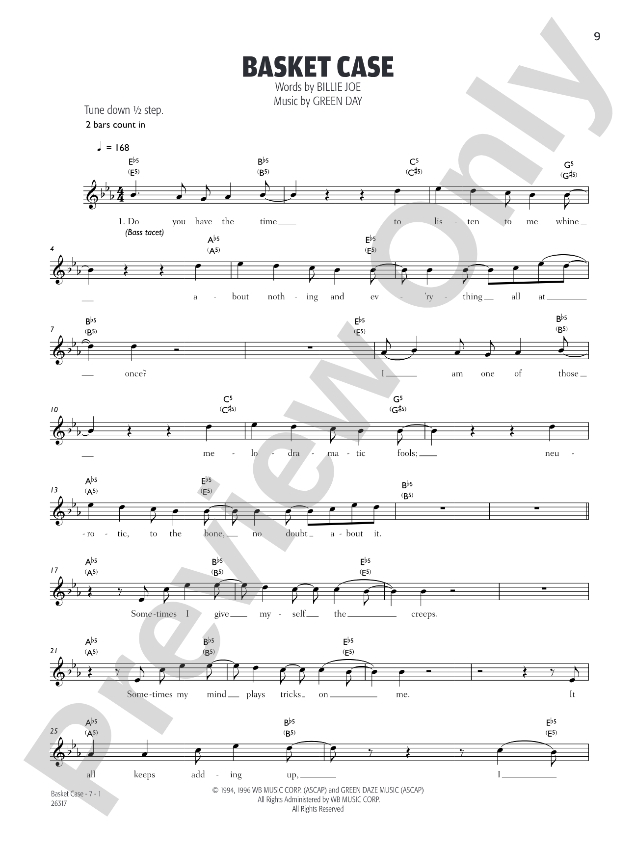 Basket Case: Bass TAB