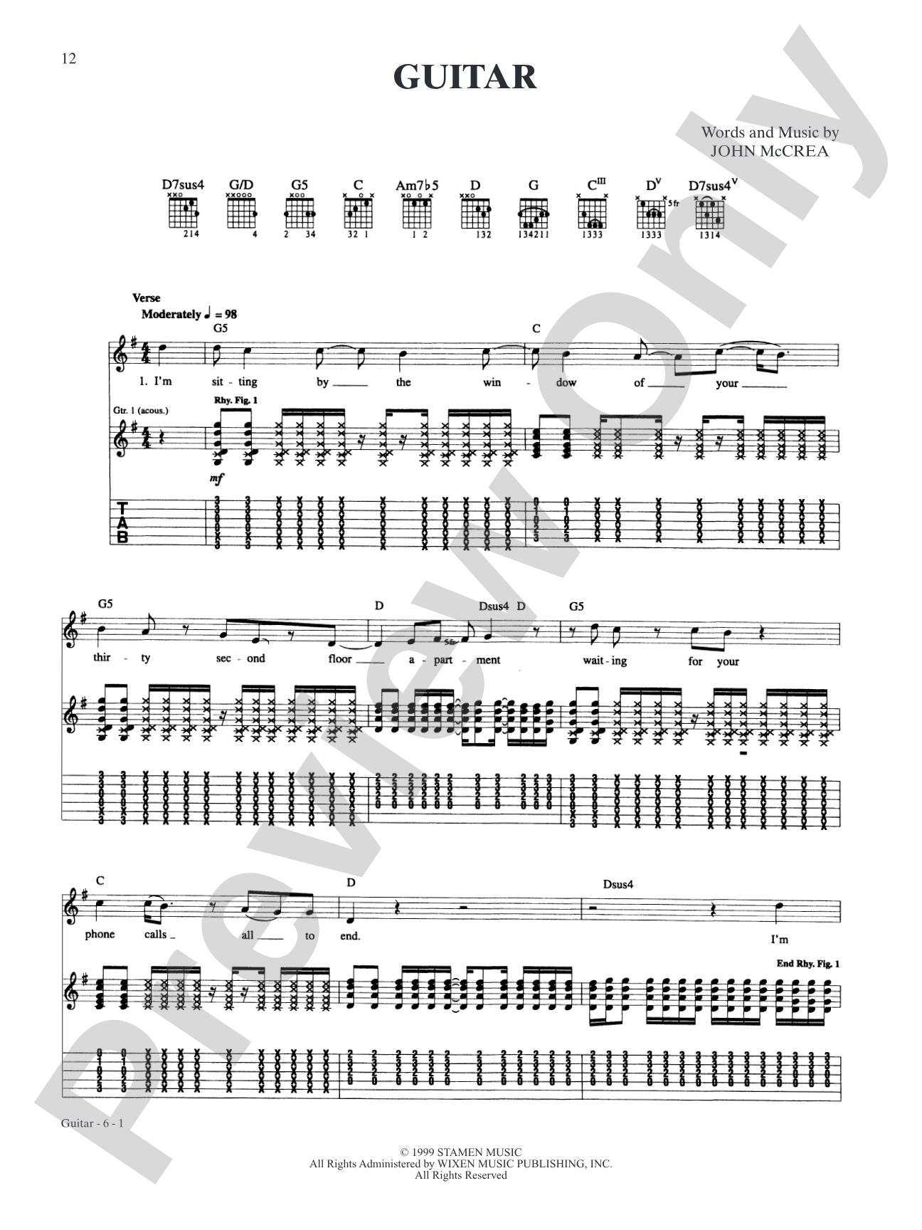 Guitar: Authentic Guitar TAB