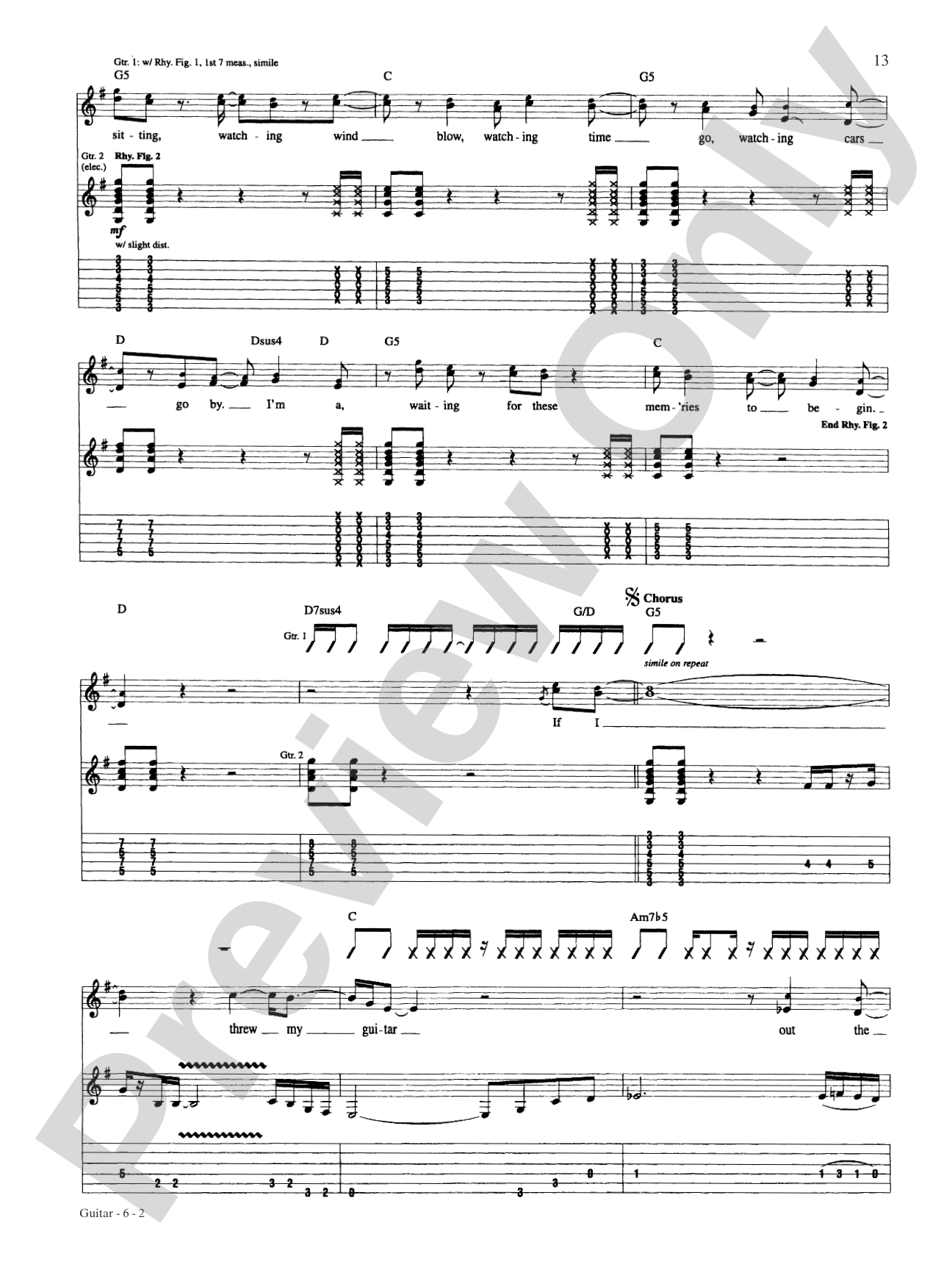 Guitar: Authentic Guitar TAB