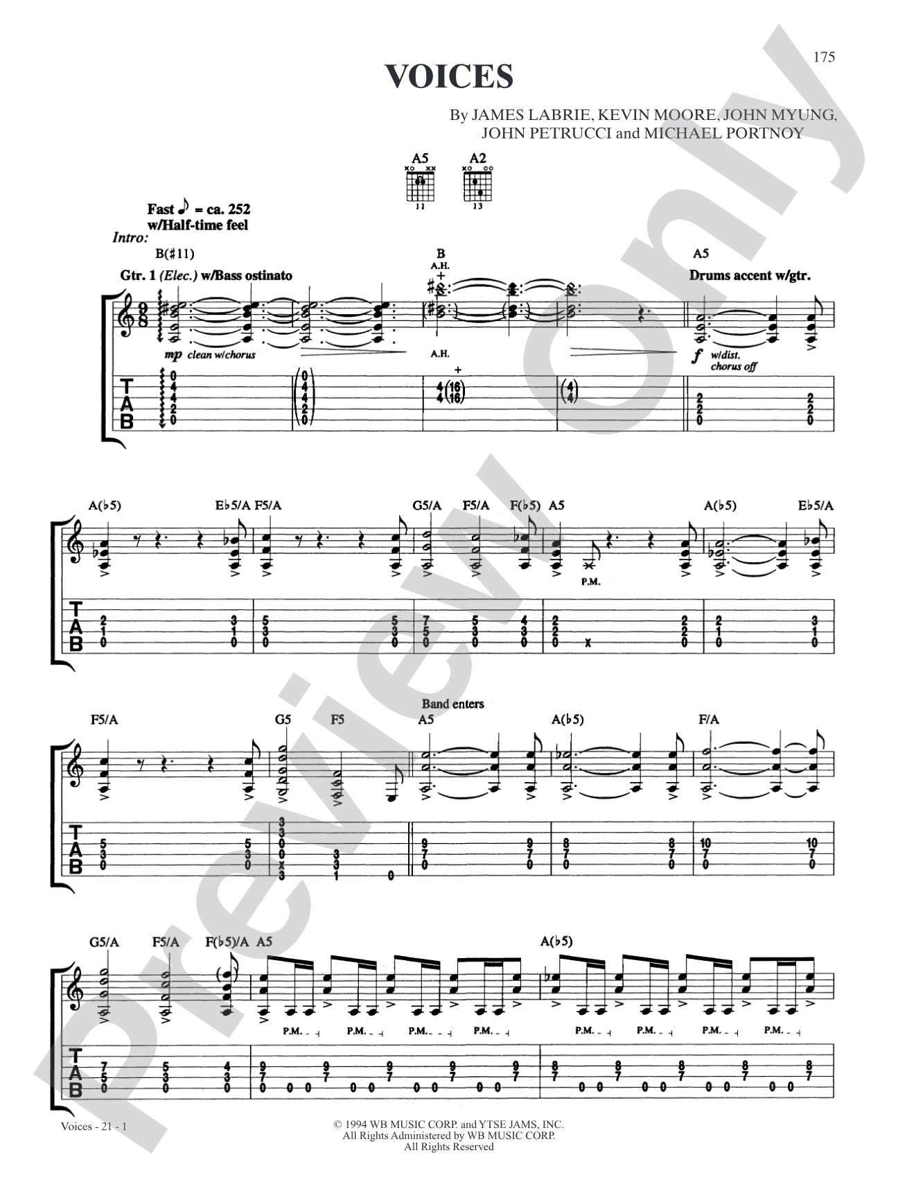 Voices: Authentic Guitar TAB