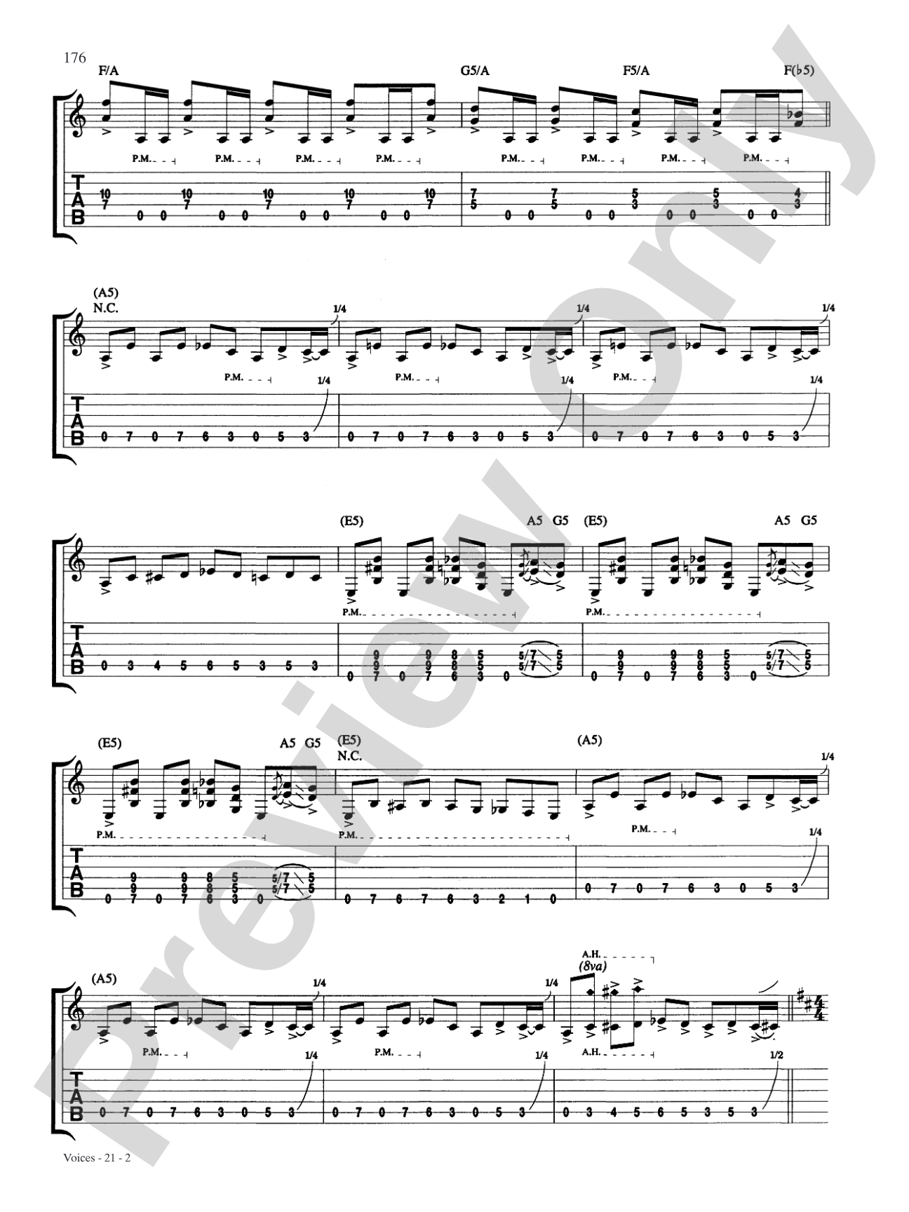 Voices: Authentic Guitar TAB