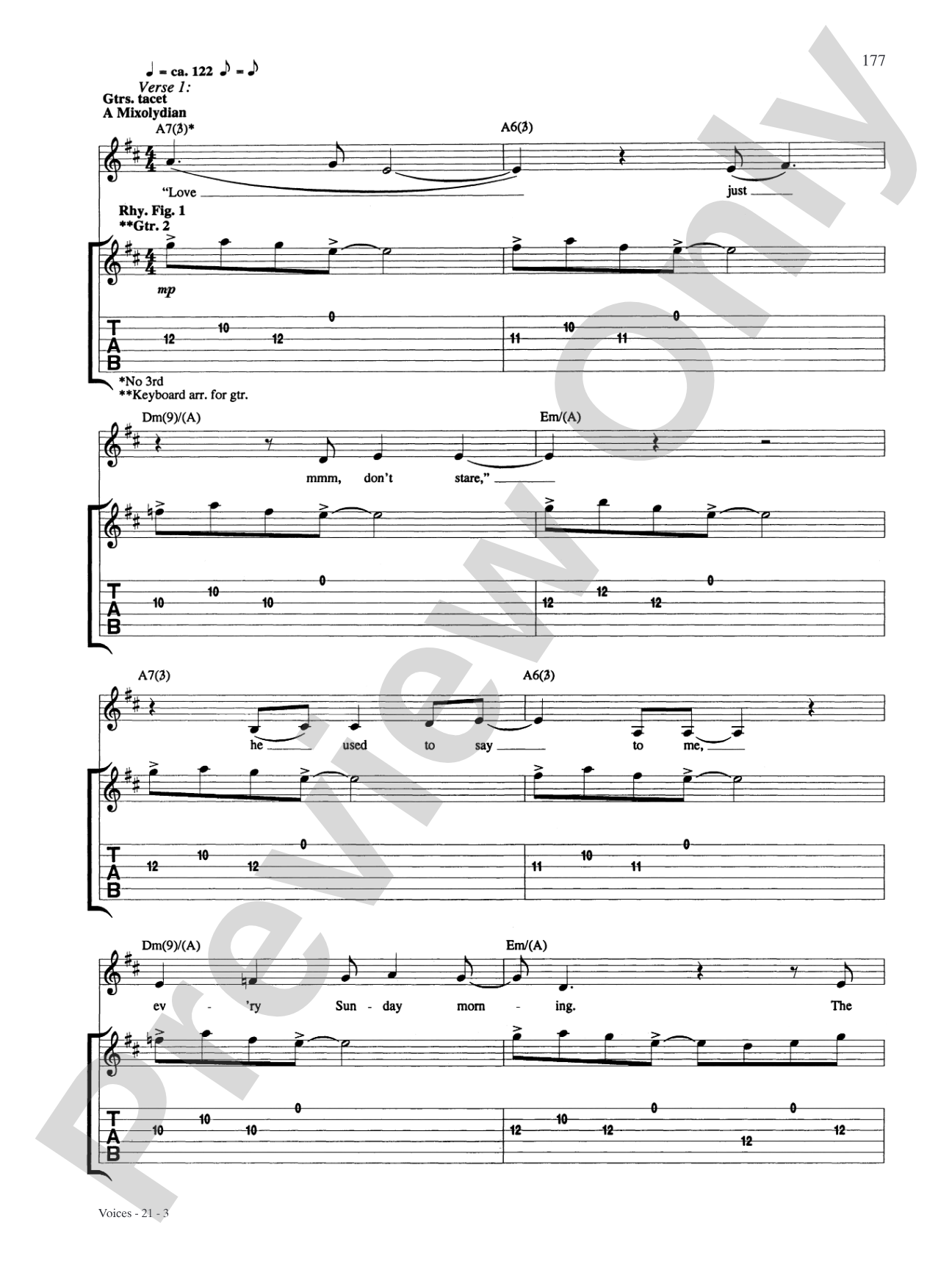 Voices: Authentic Guitar TAB