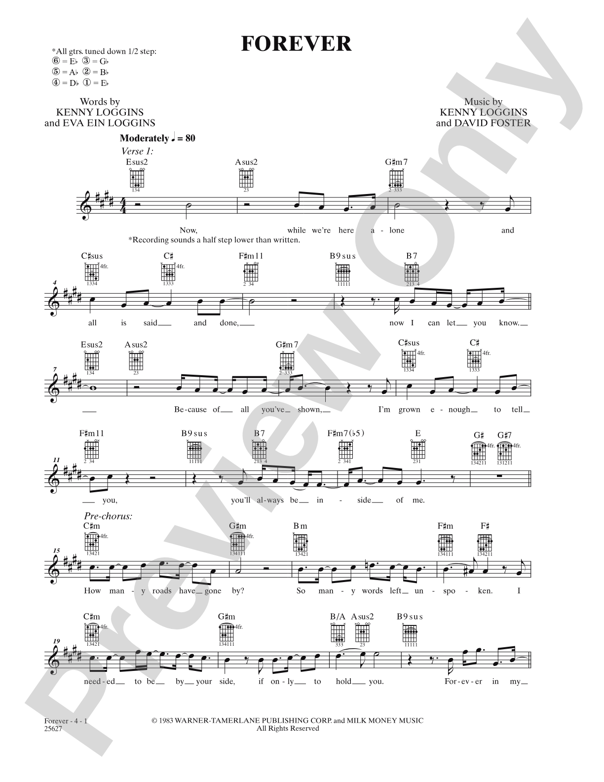 Forever: Lead Sheet