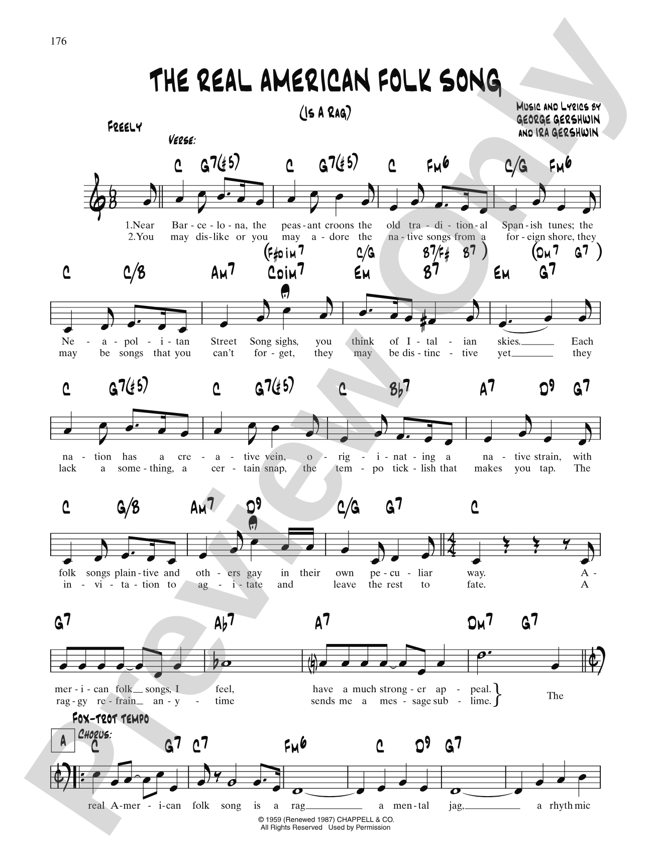 Real American Folk Song (Is A Rag): Lead Sheet