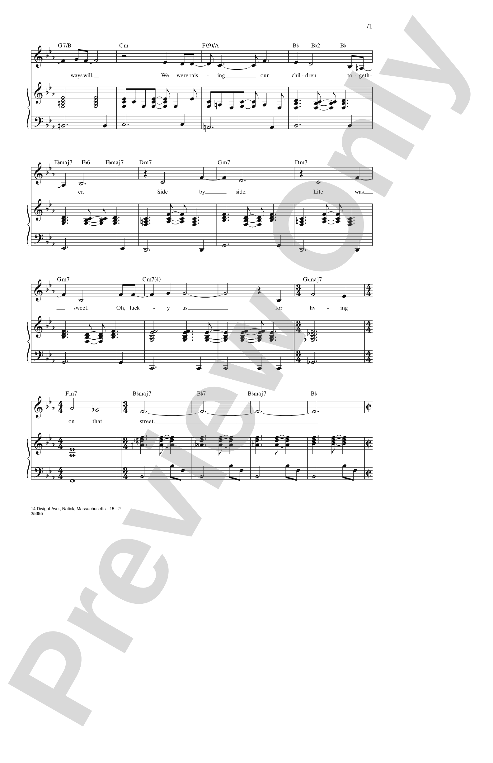 14 Dwight Ave., Natick, Massachusetts (from "Elegies: A Song Cycle"): Piano/Vocal/Chords