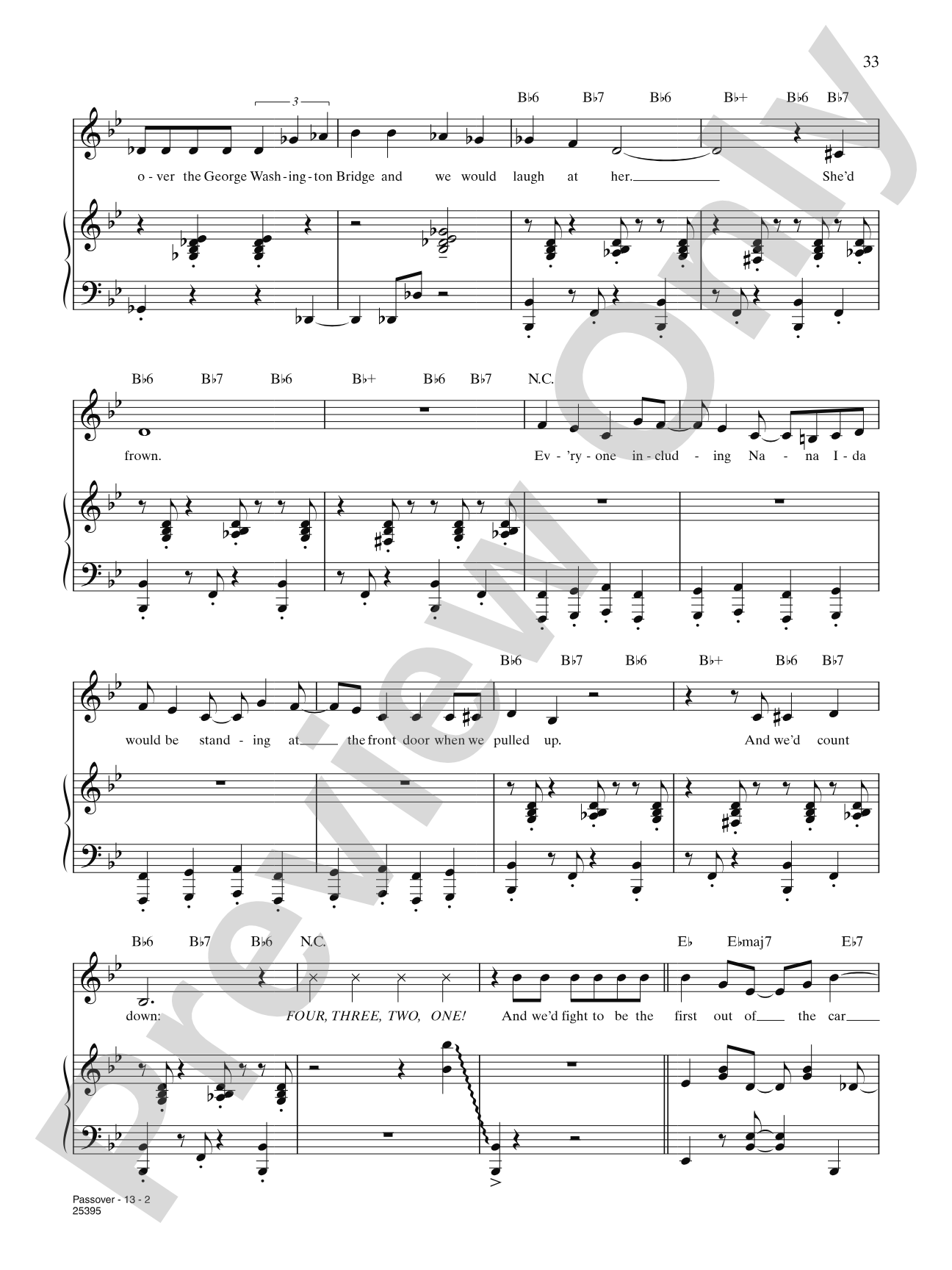 Passover (from "Elegies: A Song Cycle"): Piano/Vocal/Chords