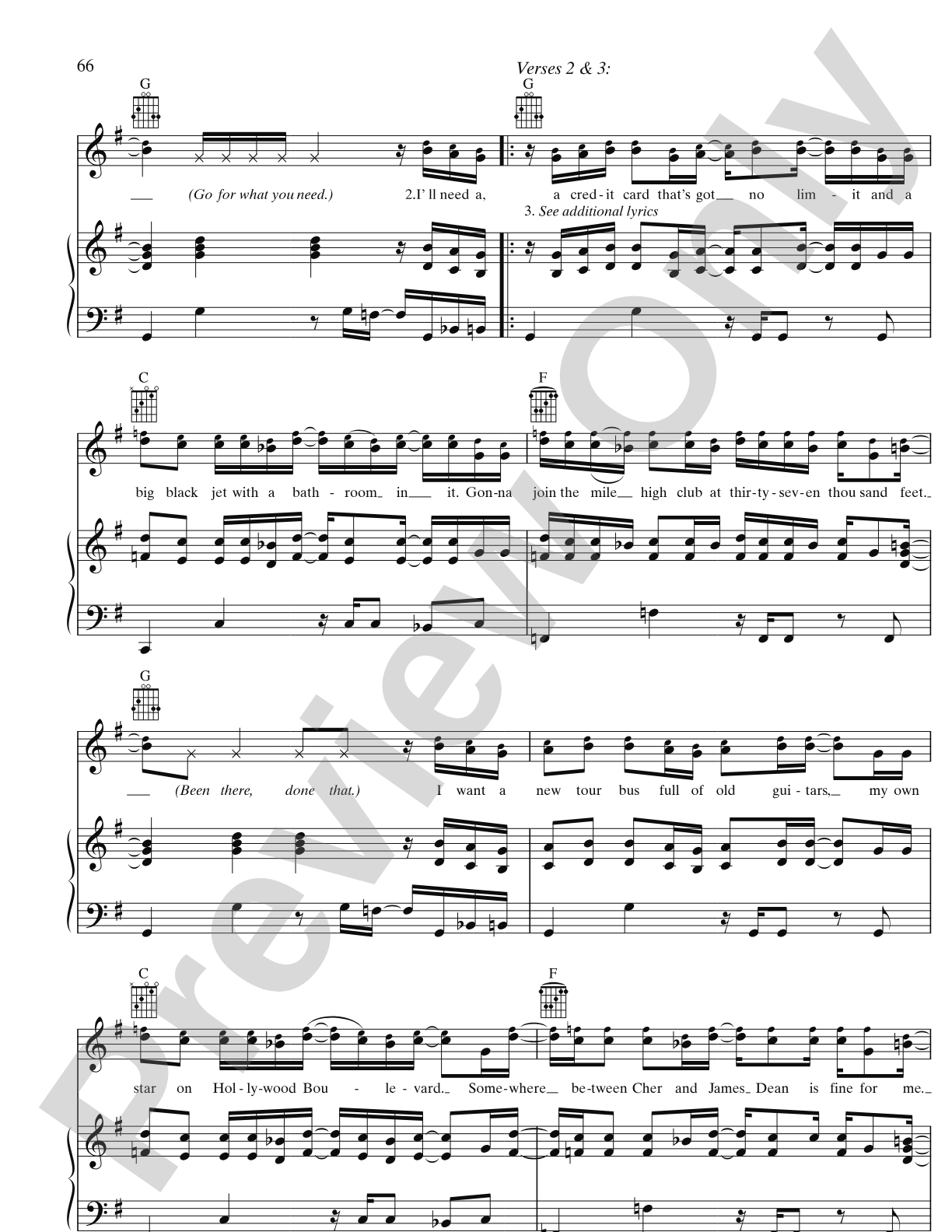 Rockstar: Piano/Vocal/Chords