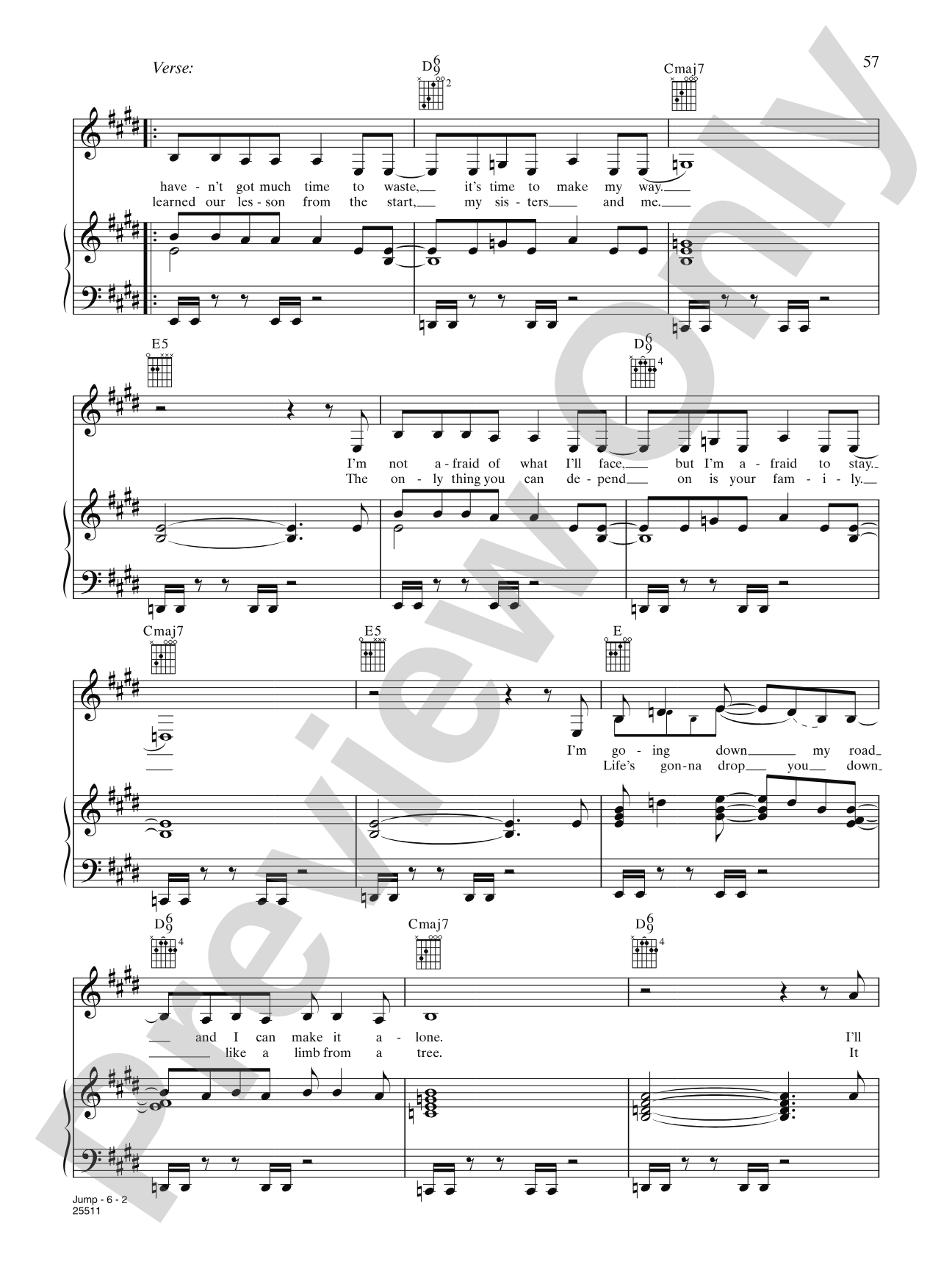 Jump: Piano/Vocal/Chords