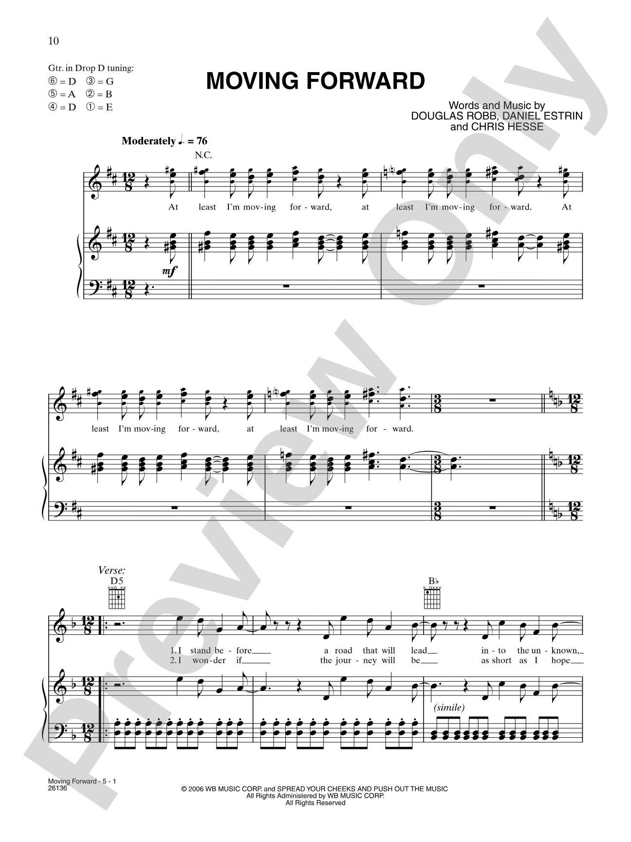 Moving Forward: Piano/Vocal/Chords