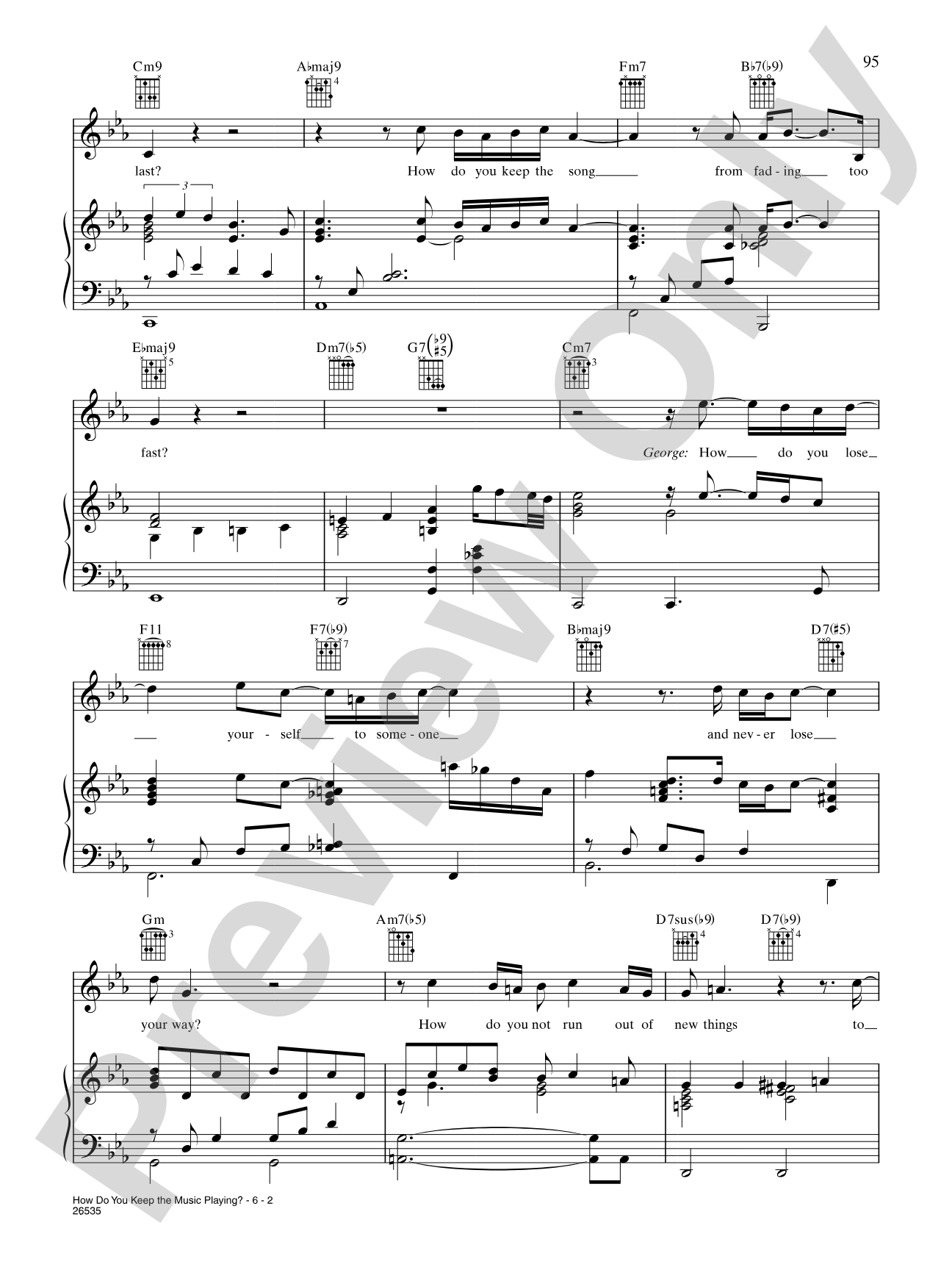 How Do You Keep The Music Playing? (from "Best Friends"): Piano/Vocal/Chords