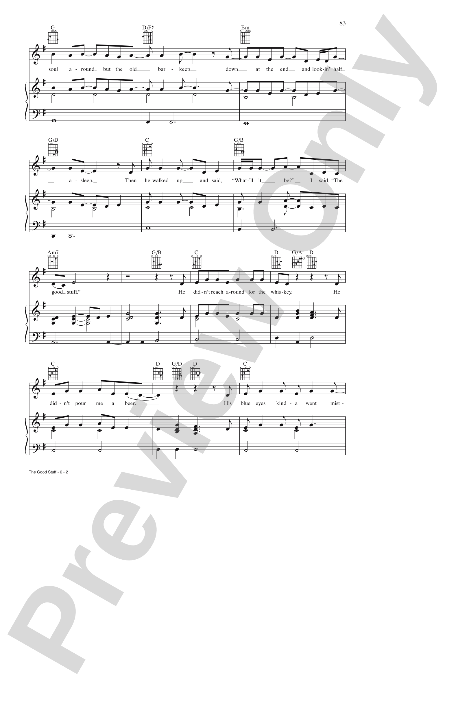 The Good Stuff: Piano/Vocal/Chords