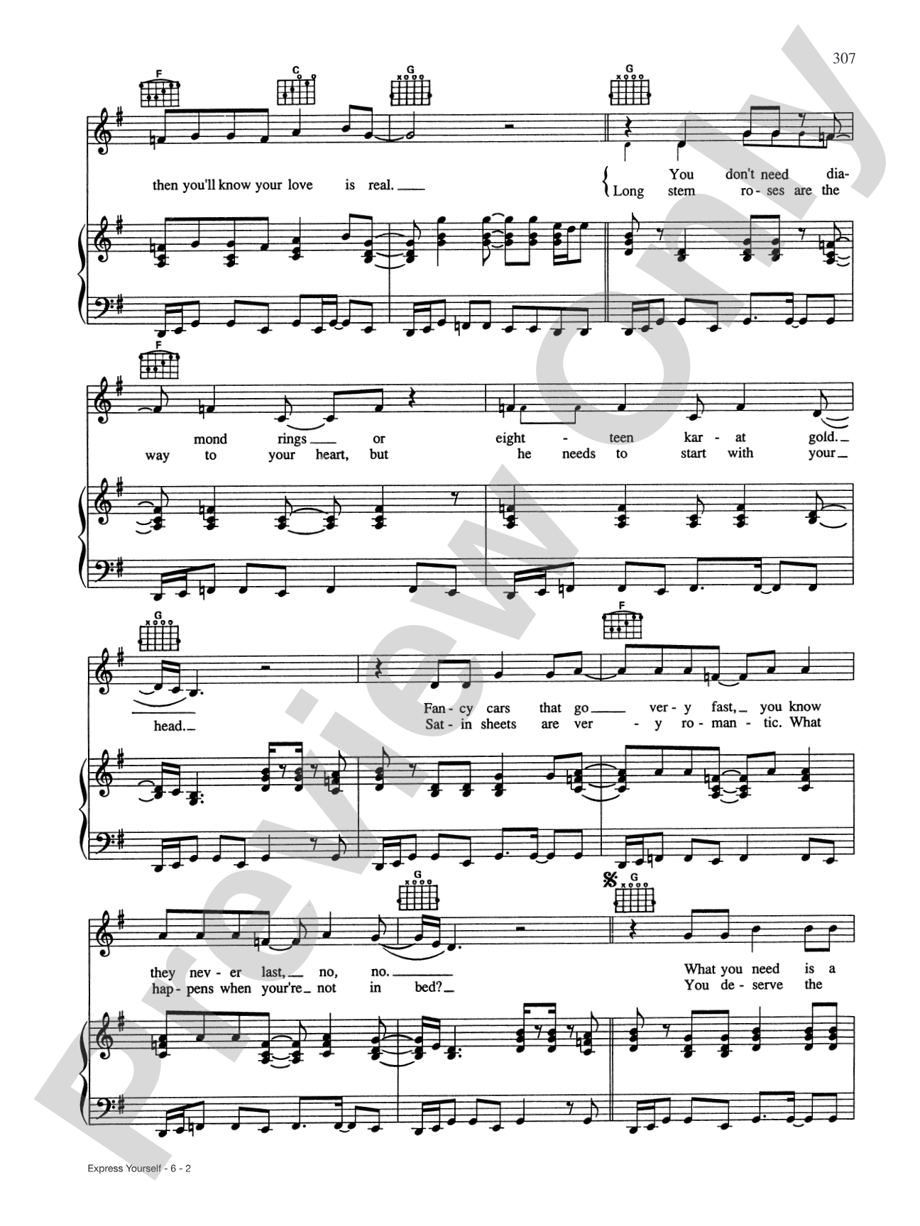 Express Yourself: Piano/Vocal/Chords