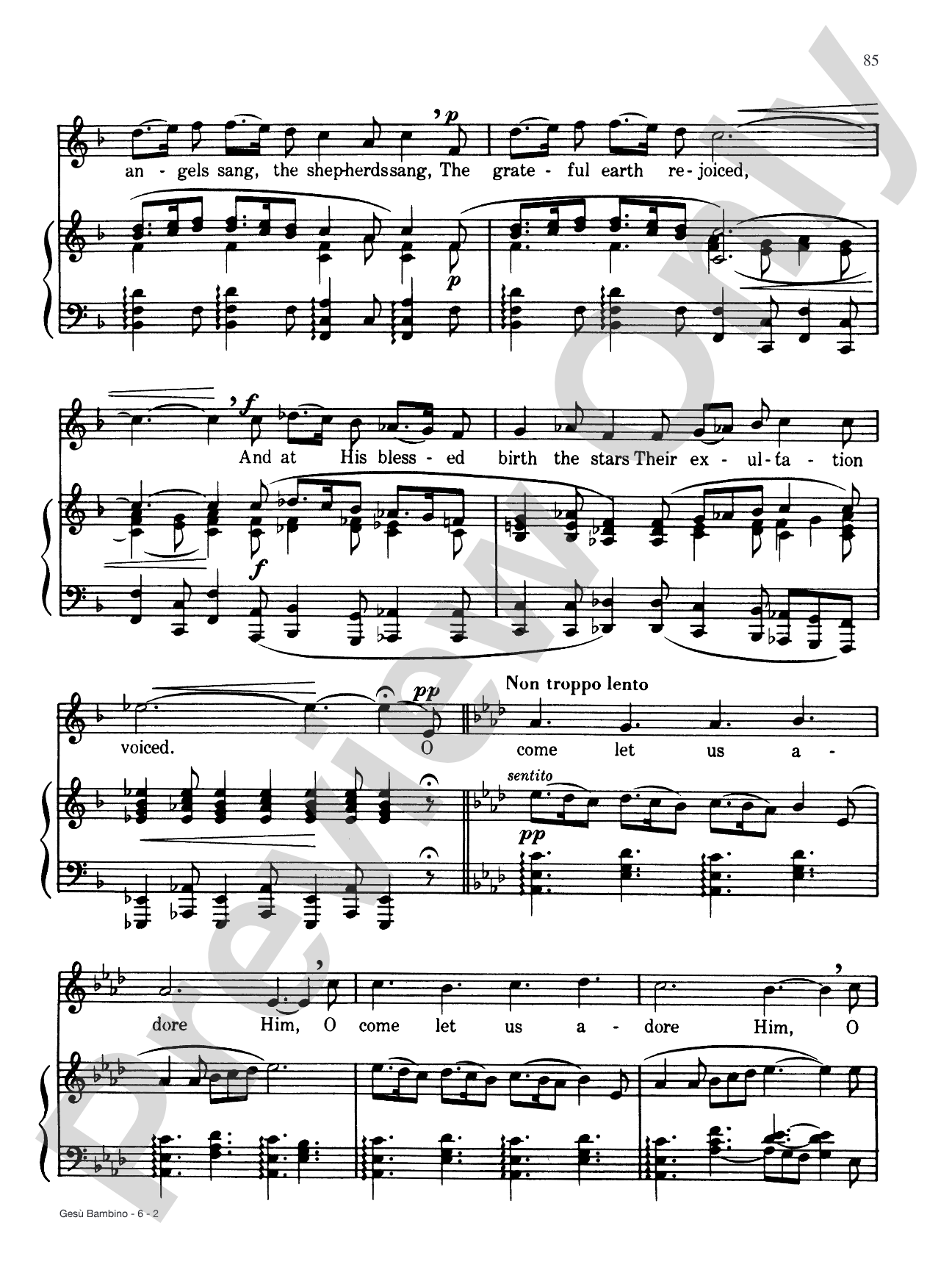 Gesù Bambino: Piano/Vocal/Chords