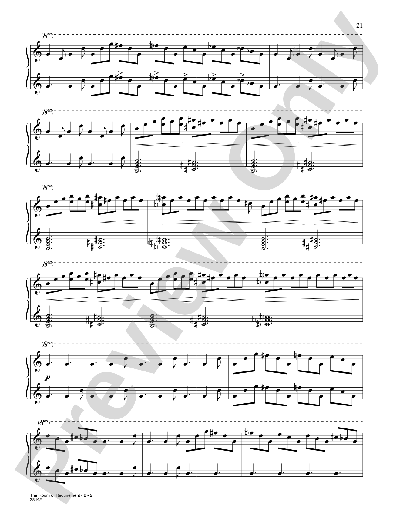 The Room of Requirement (From "Harry Potter and the Order of the Phoenix"): Piano