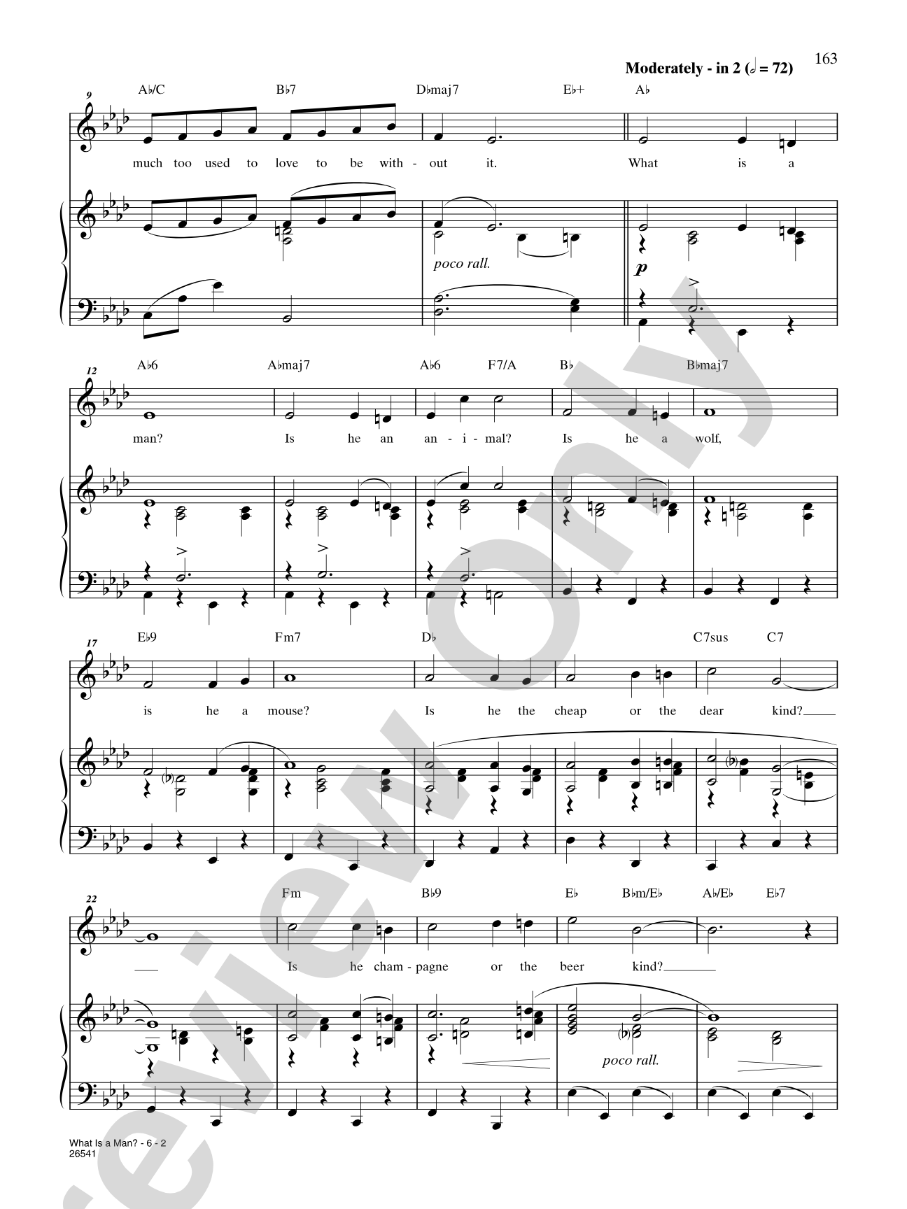 What Is a Man? (From "Pal Joey"): Piano/Vocal/Chords