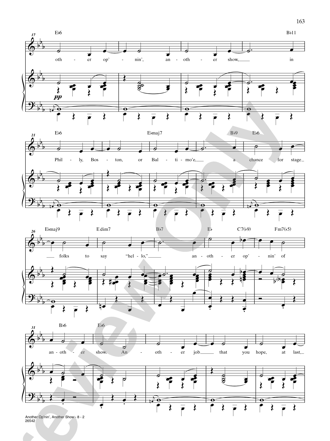 Another Op'nin', Another Show (From "Kiss Me, Kate"): Piano/Vocal/Chords