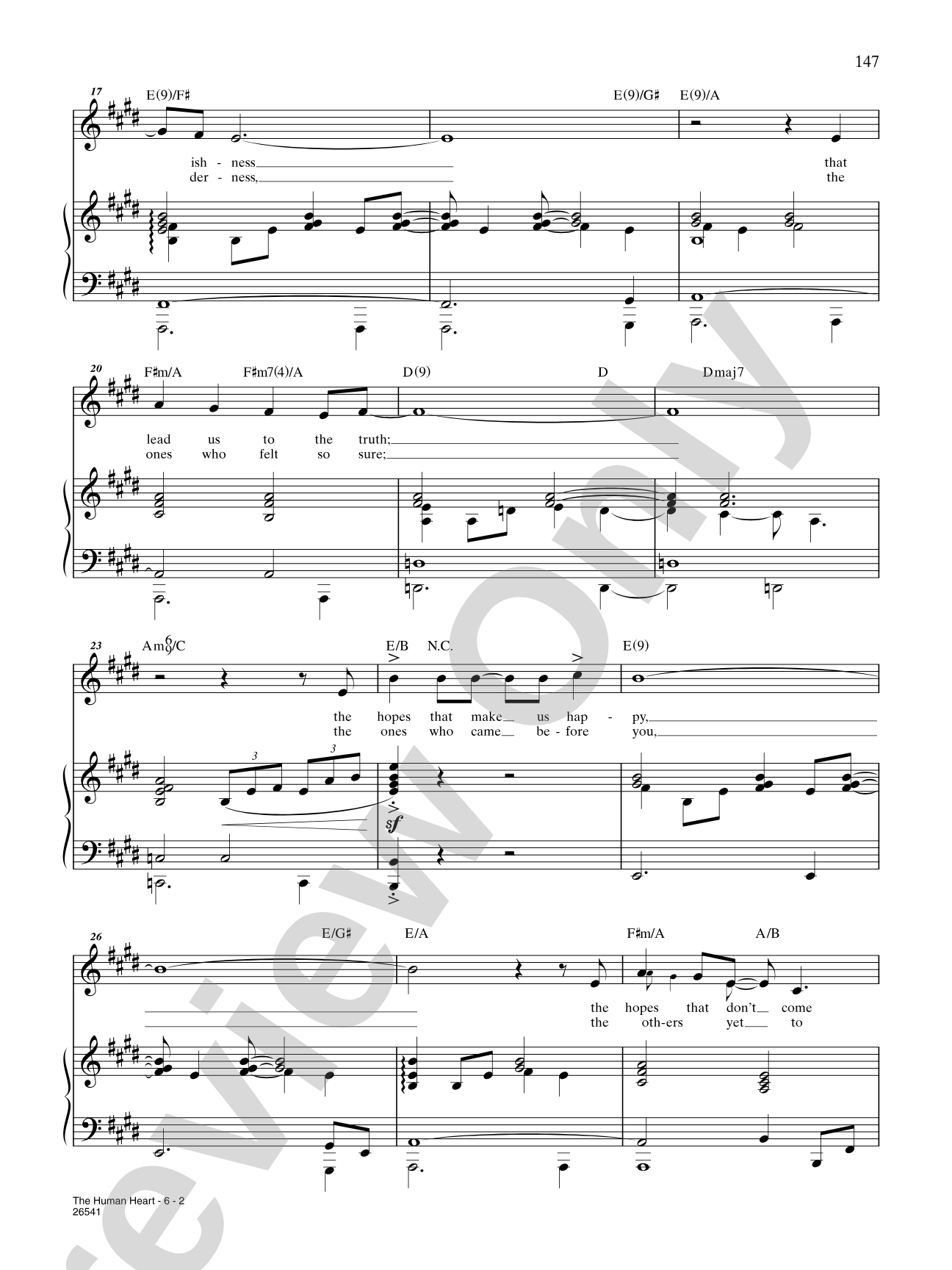 The Human Heart (From "Once On This Island"): Piano/Vocal/Chords