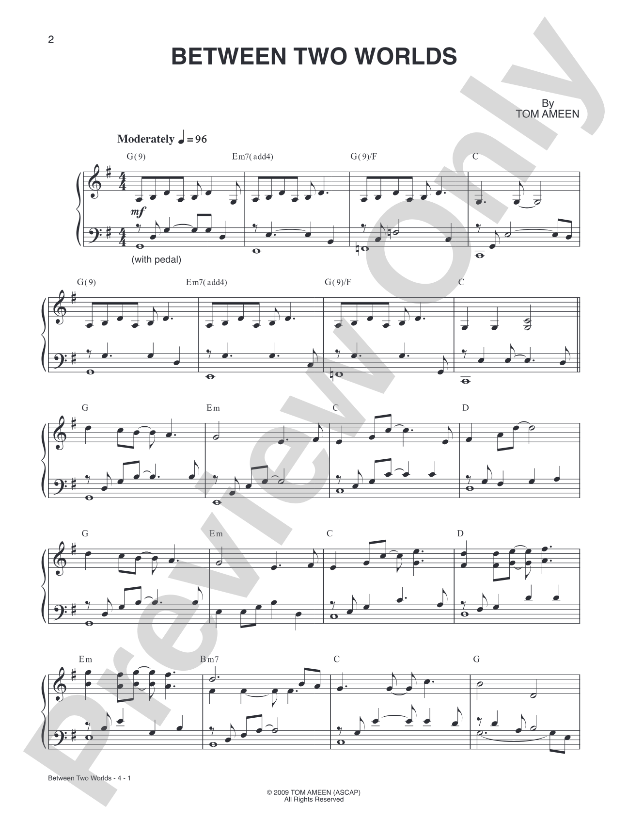 Between Two Worlds: Piano