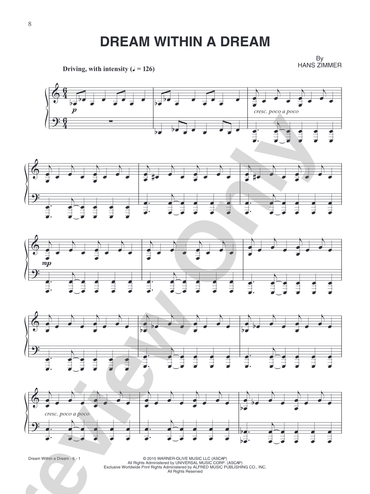 Dream Within a Dream (from "Inception"): Piano