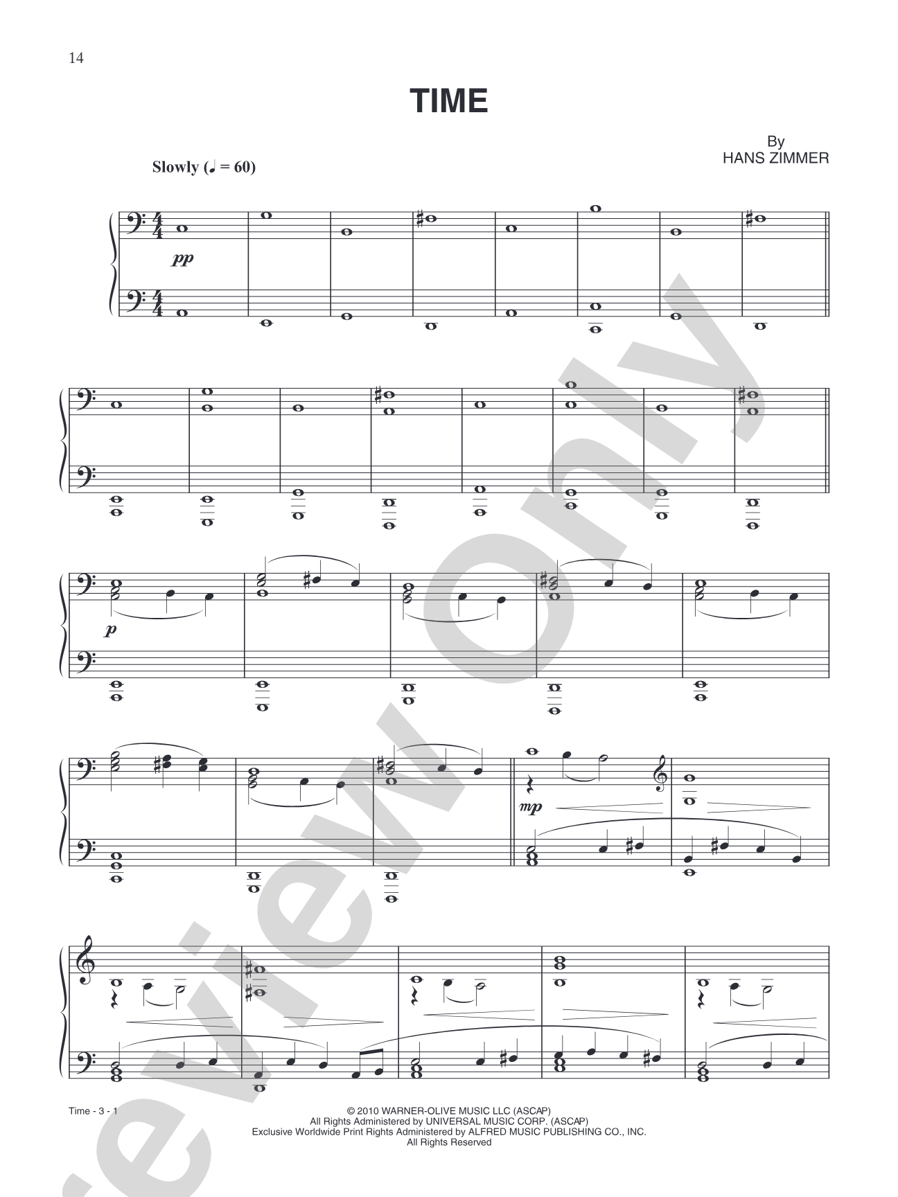 Time (from "Inception"): Piano