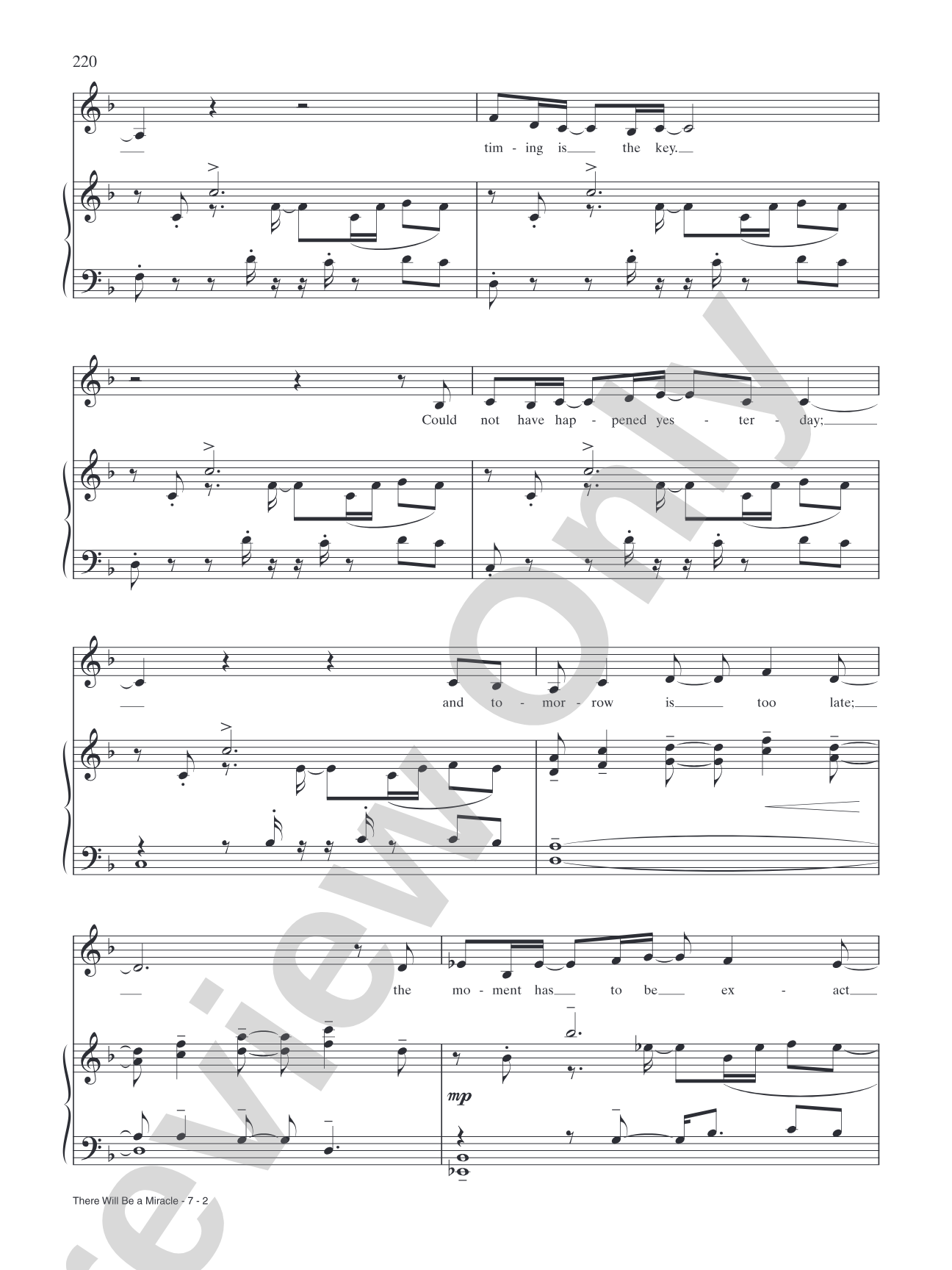 There Will Be A Miracle (from "See What I Wanna See"): Piano/Vocal/Chords