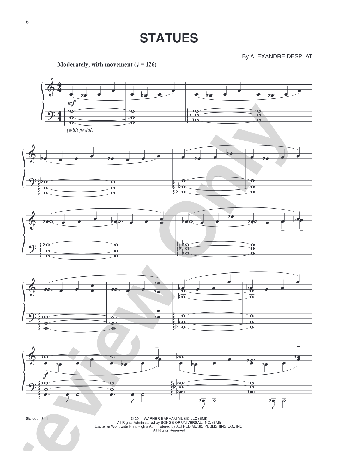 Statues (from "Harry Potter and the Deathly Hallows Part 2"): Piano