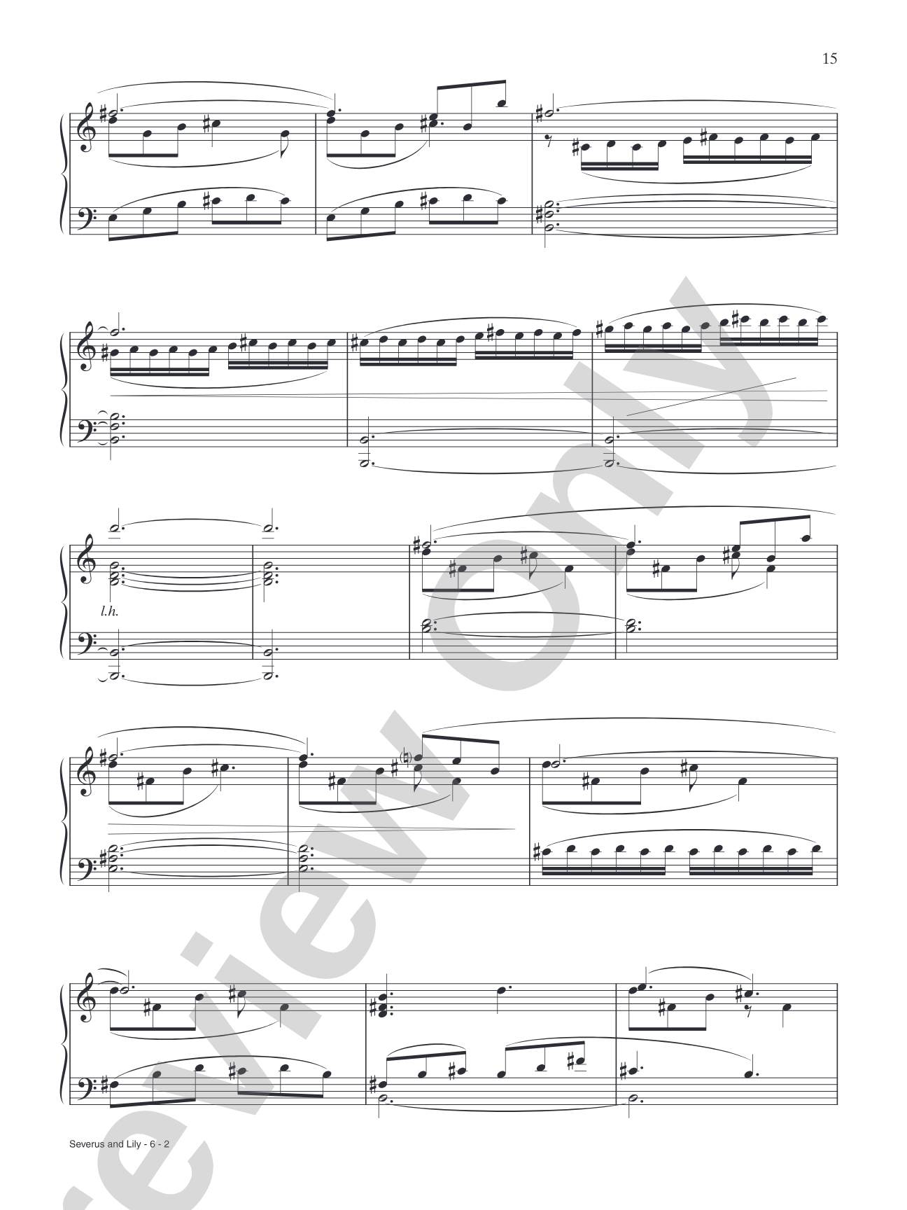 Severus and Lily (from "Harry Potter and the Deathly Hallows Part 2"): Piano