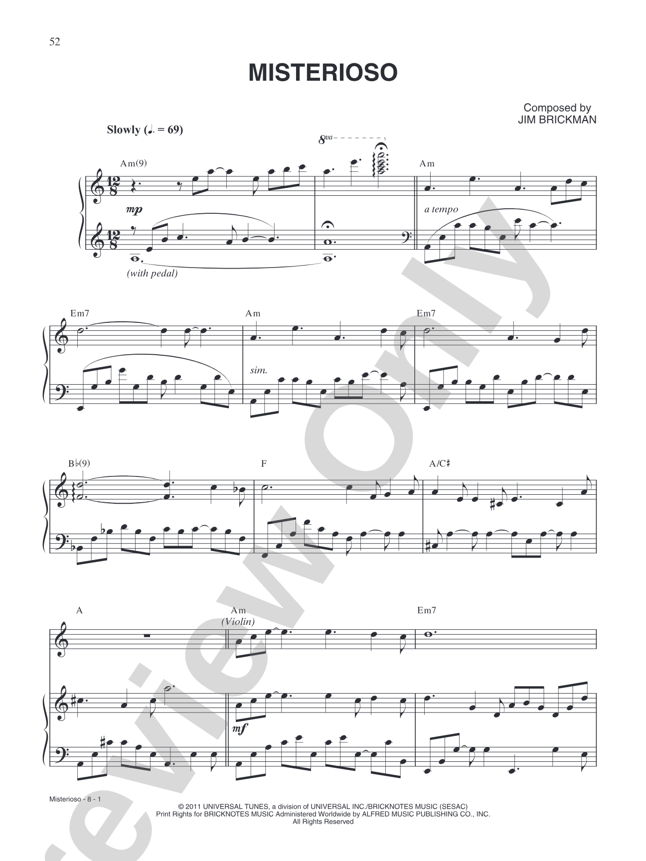 Misterioso: Piano