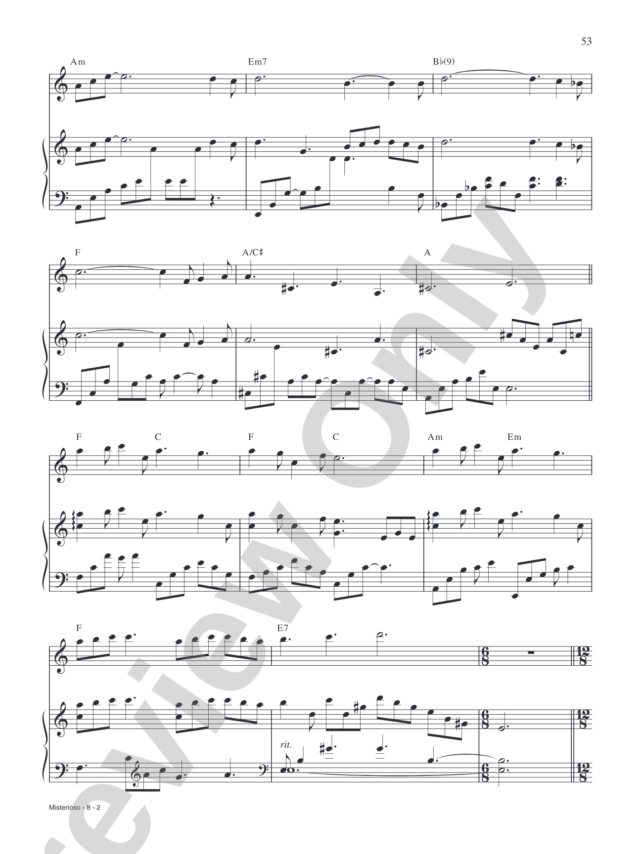 Misterioso: Piano