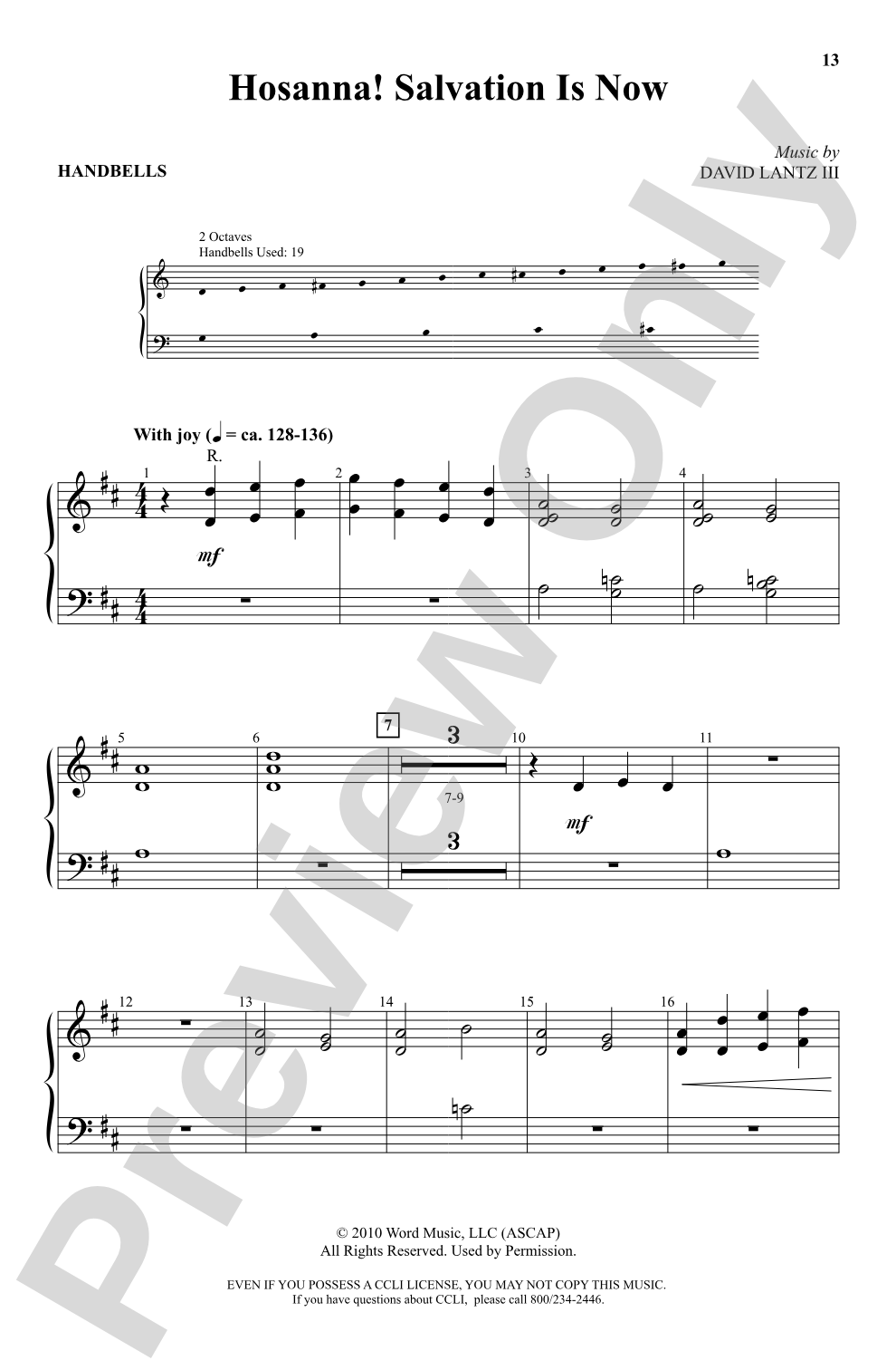 Hosanna! Salvation is Now: Handbells