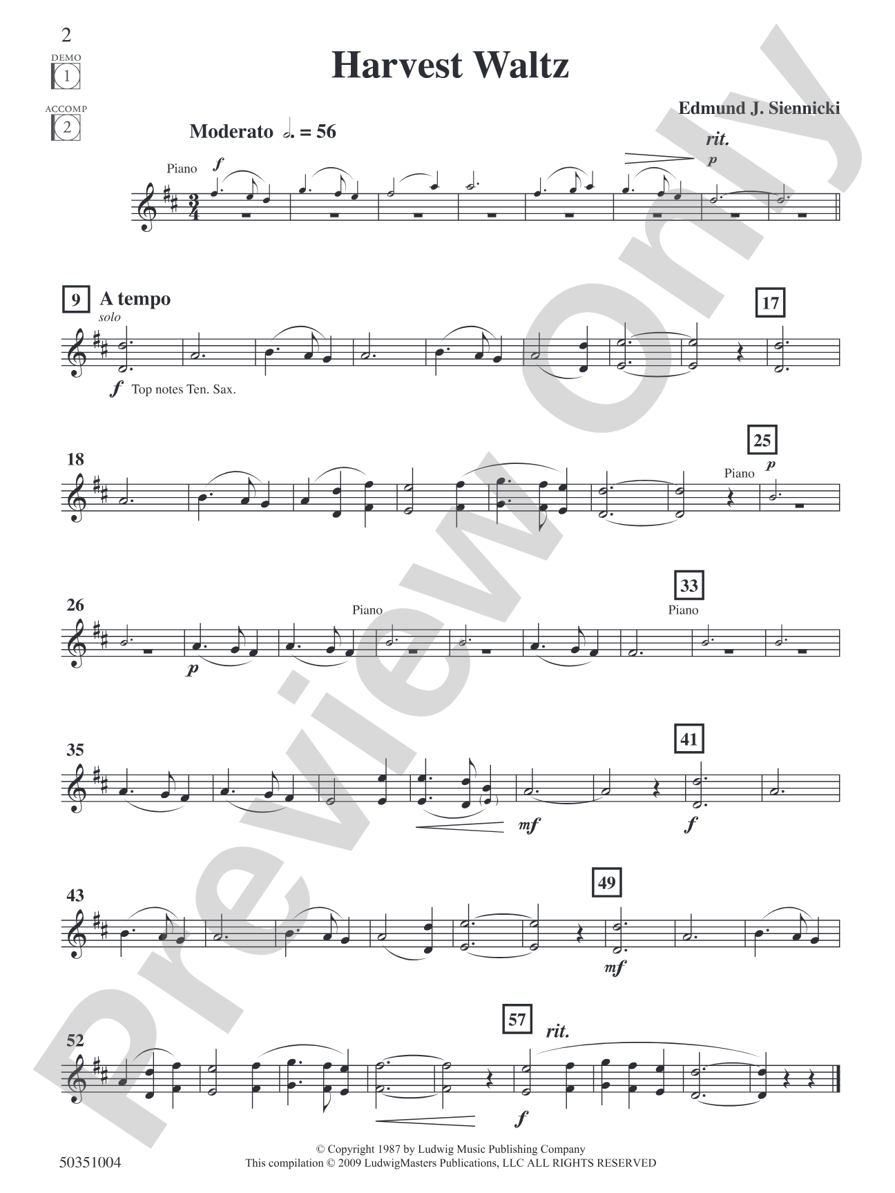 Competition Solos, Book 1 Trumpet, Tenor Sax or Euphonium TC: Solo & Small Ensemble