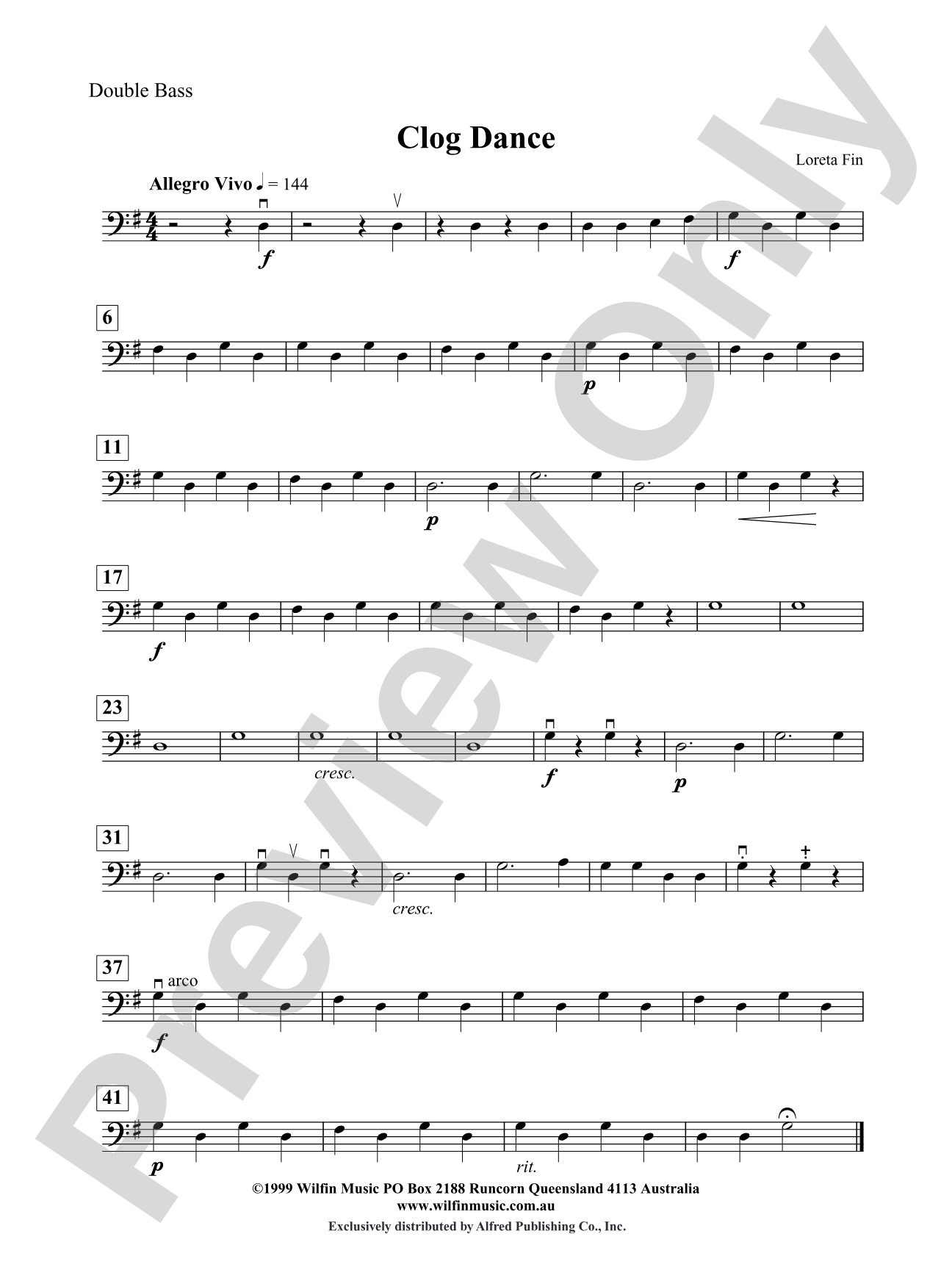 Clog Dance: String Bass