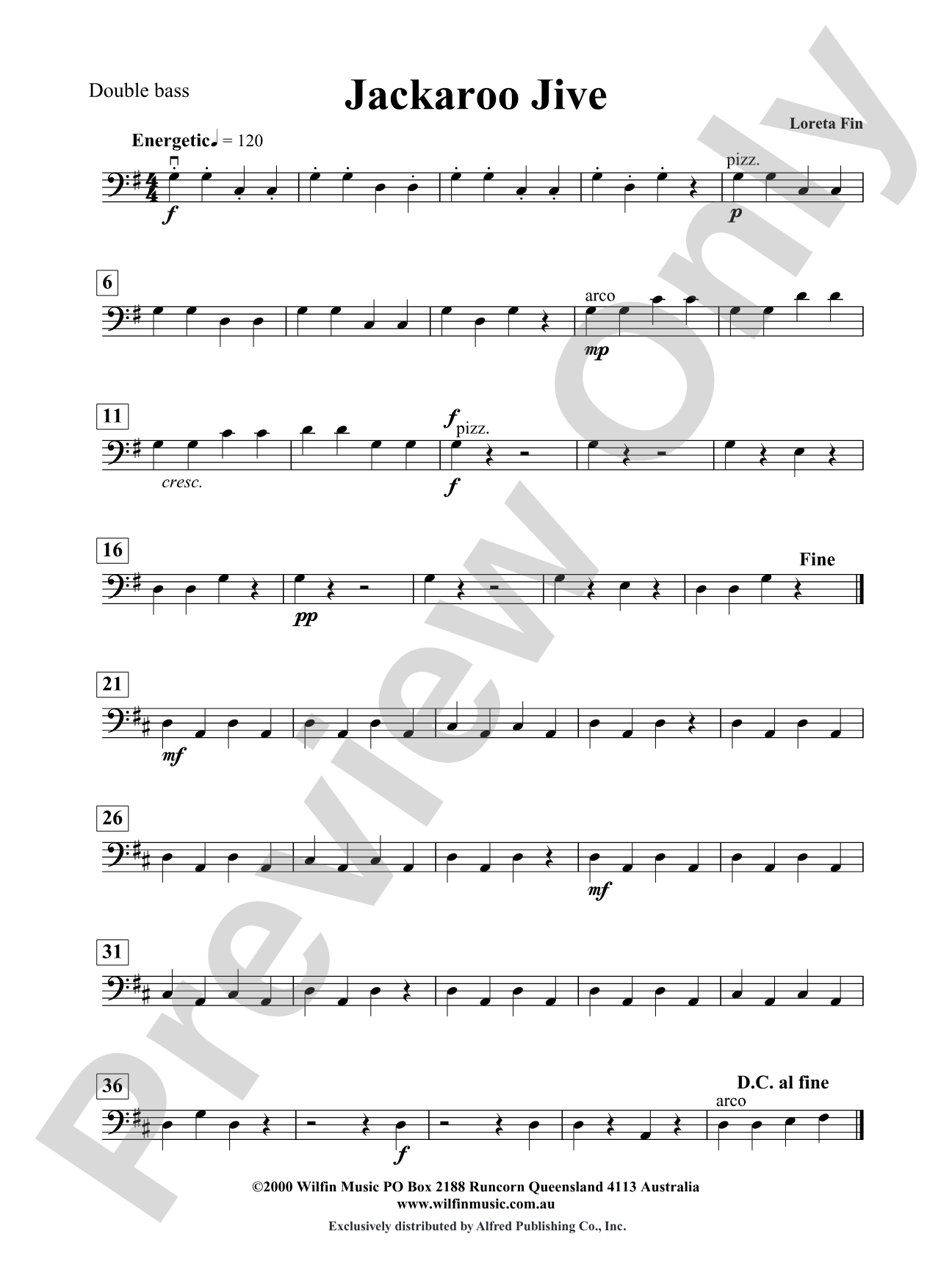 Jackaroo Jive: String Bass