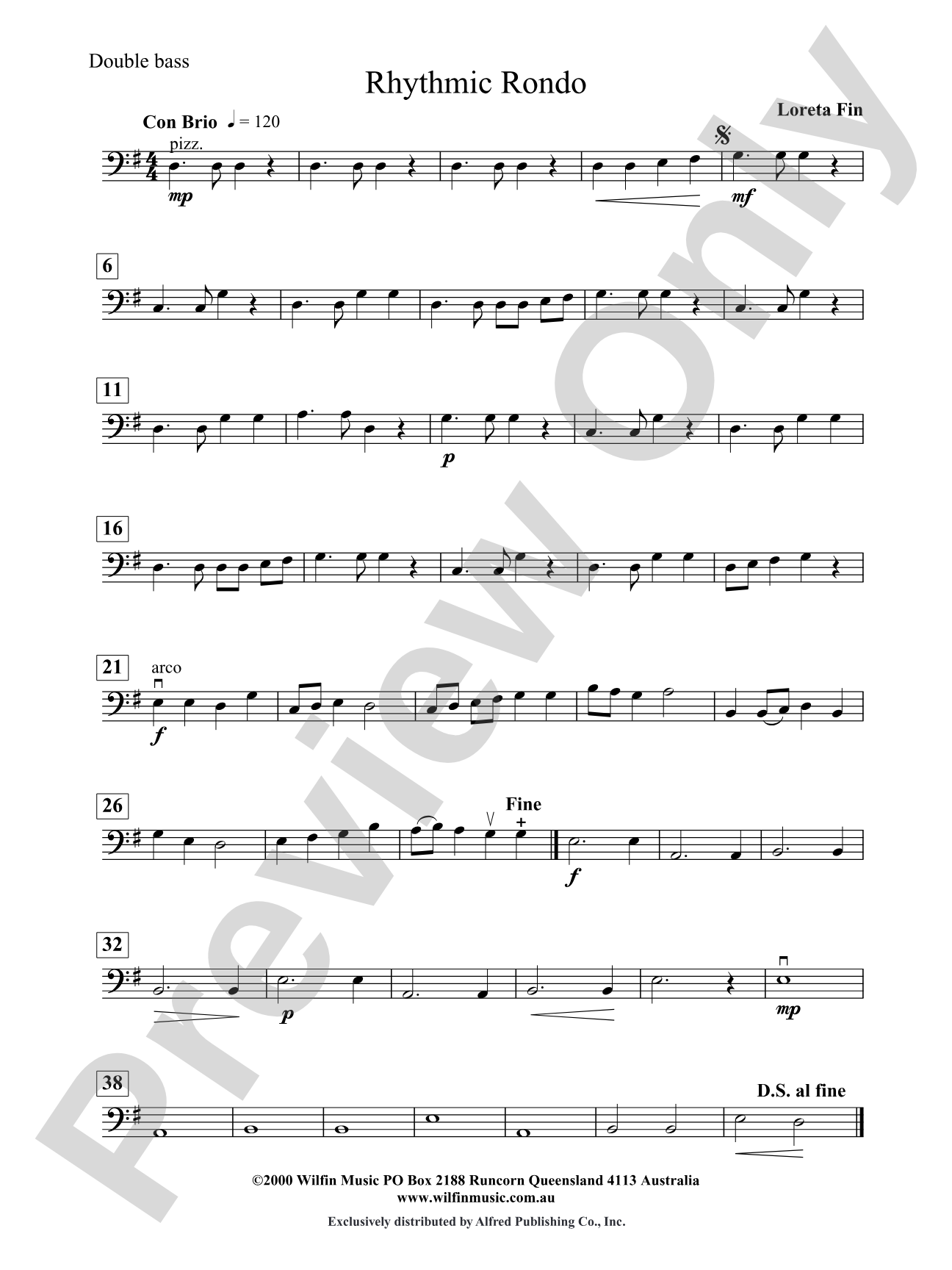 Rhythmic Rondo: String Bass