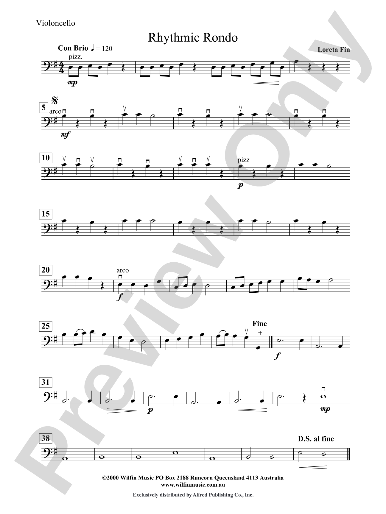 Rhythmic Rondo: Cello