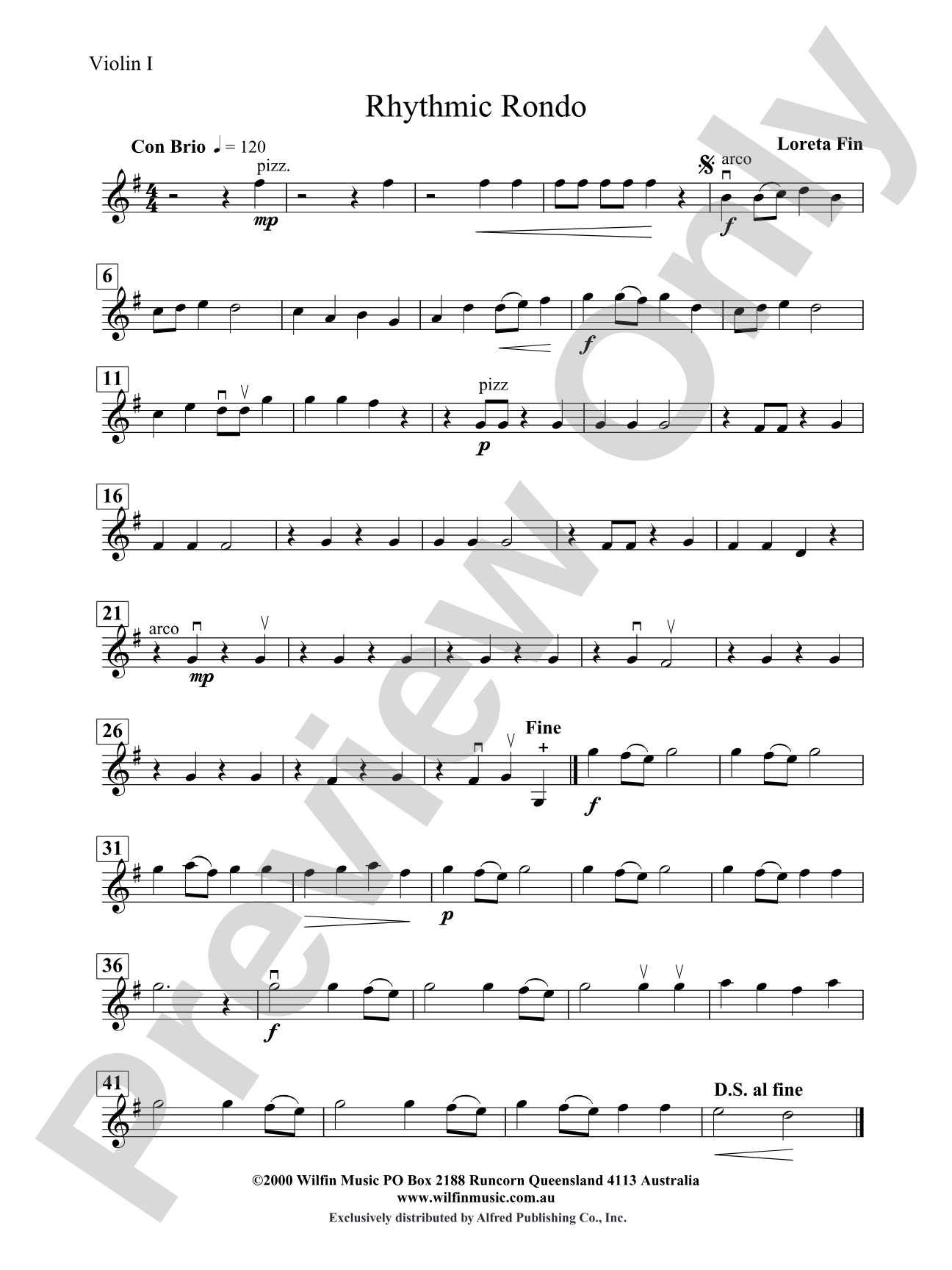 Rhythmic Rondo: 1st Violin