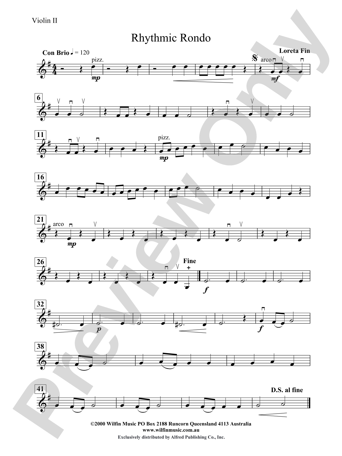 Rhythmic Rondo: 2nd Violin