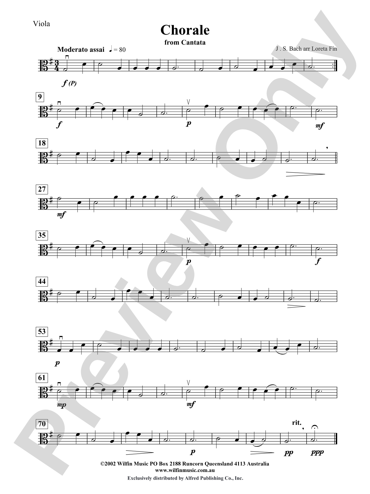 Chorale: Viola