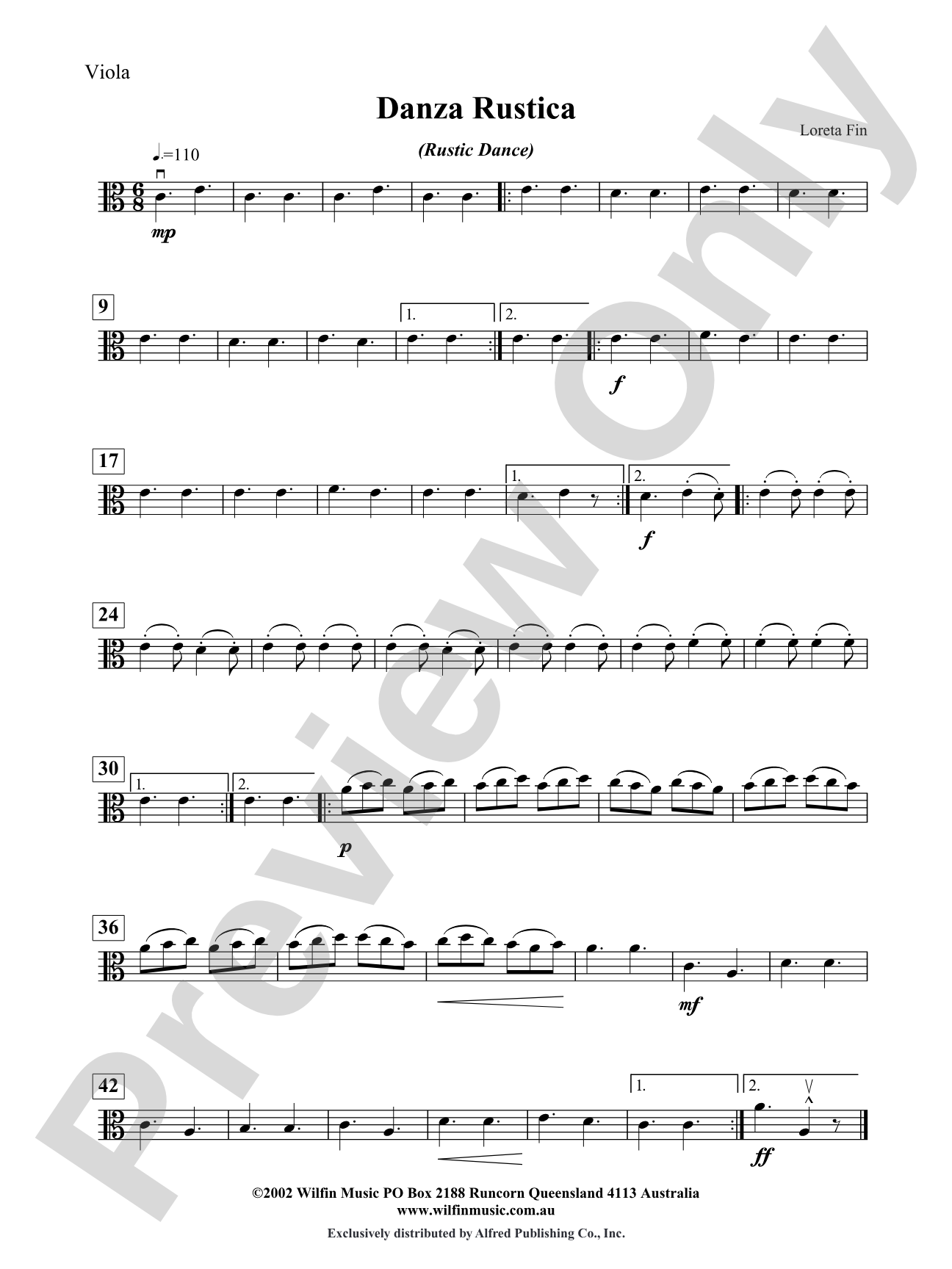 Danza Rustica: Viola