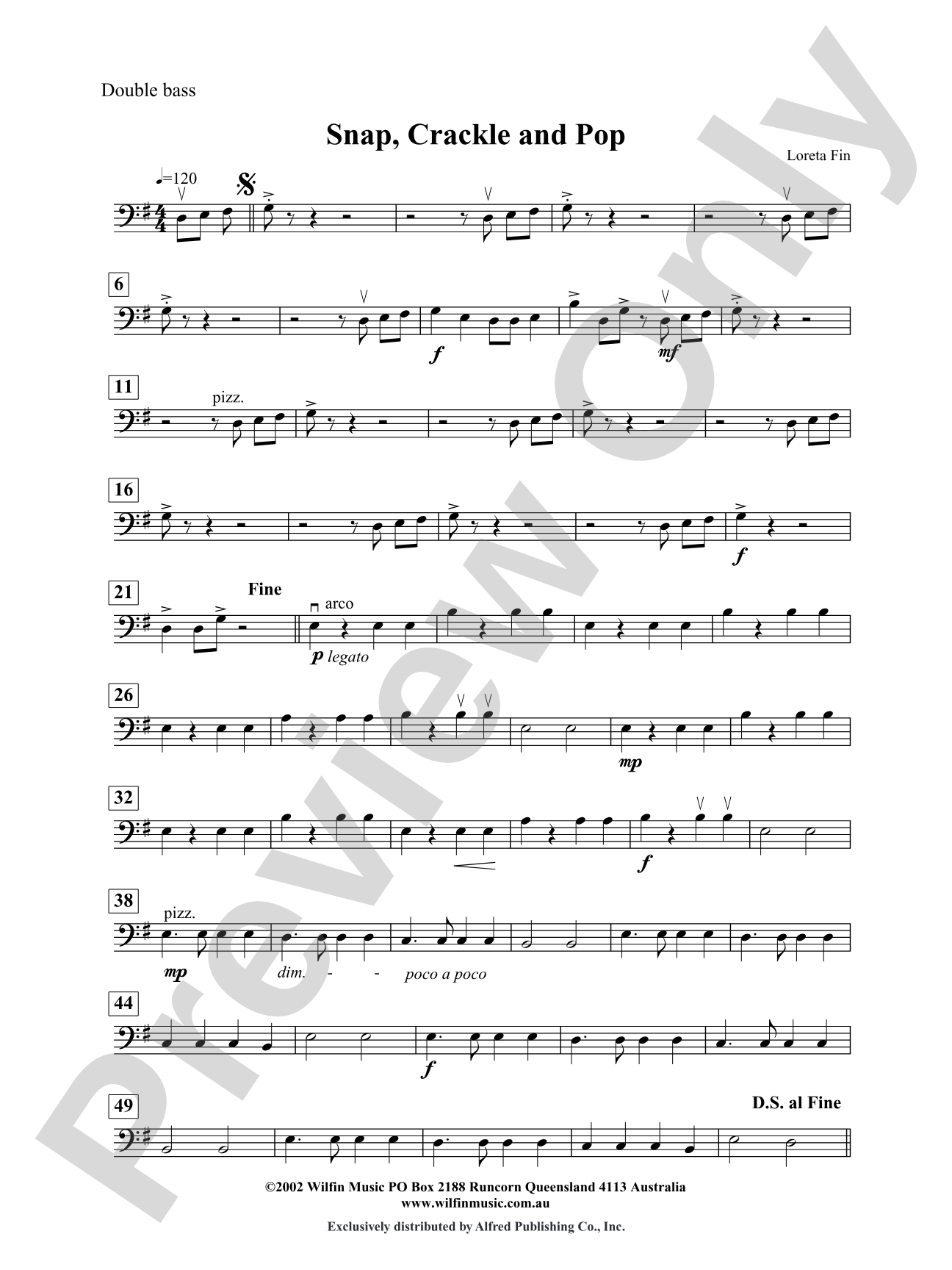 Snap, Crackle and Pop: String Bass