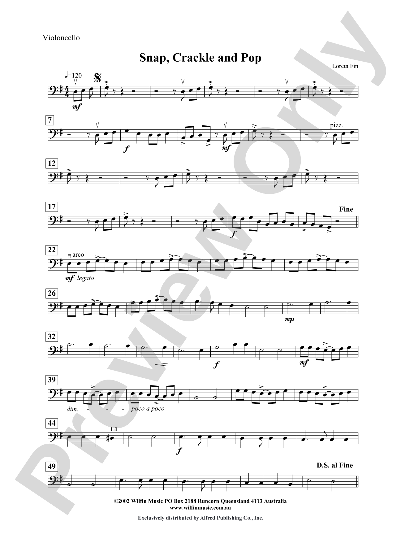 Snap, Crackle and Pop: Cello