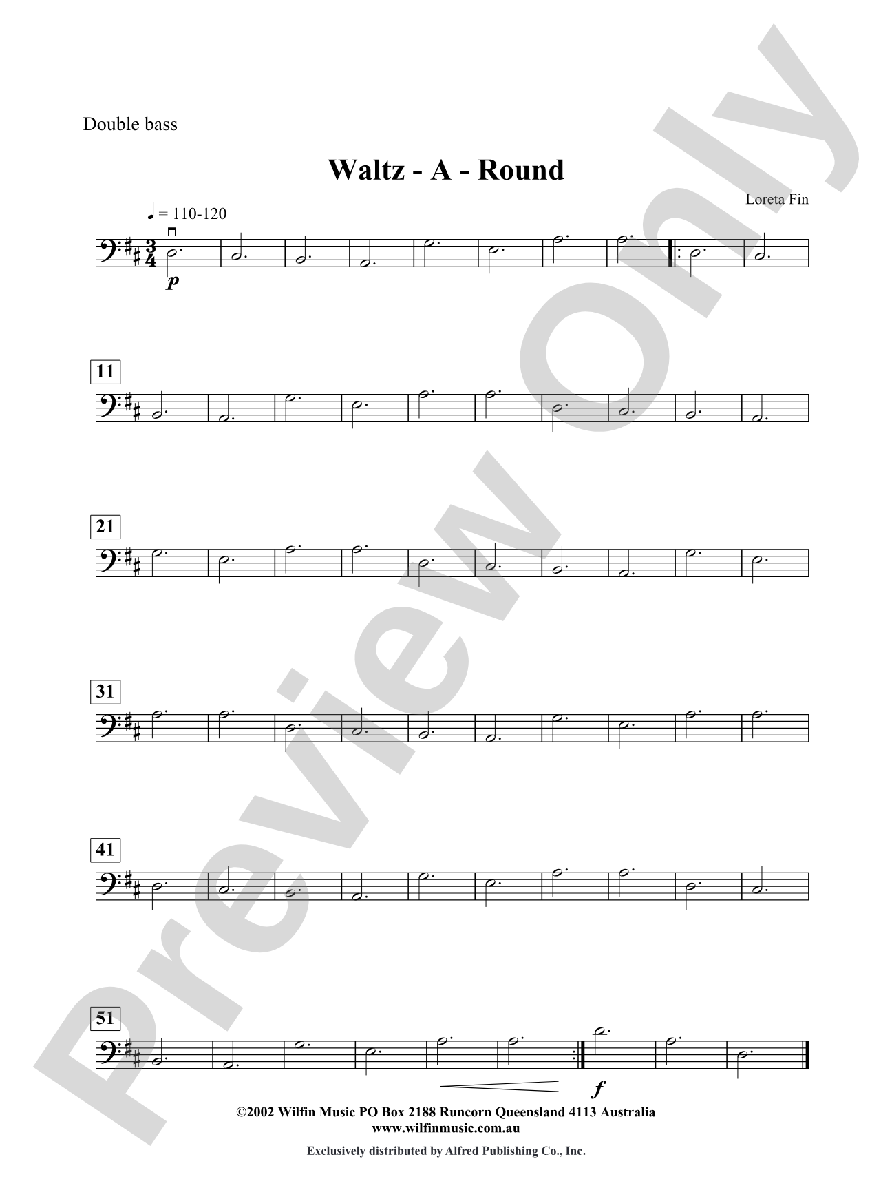 Waltz-A-Round: String Bass