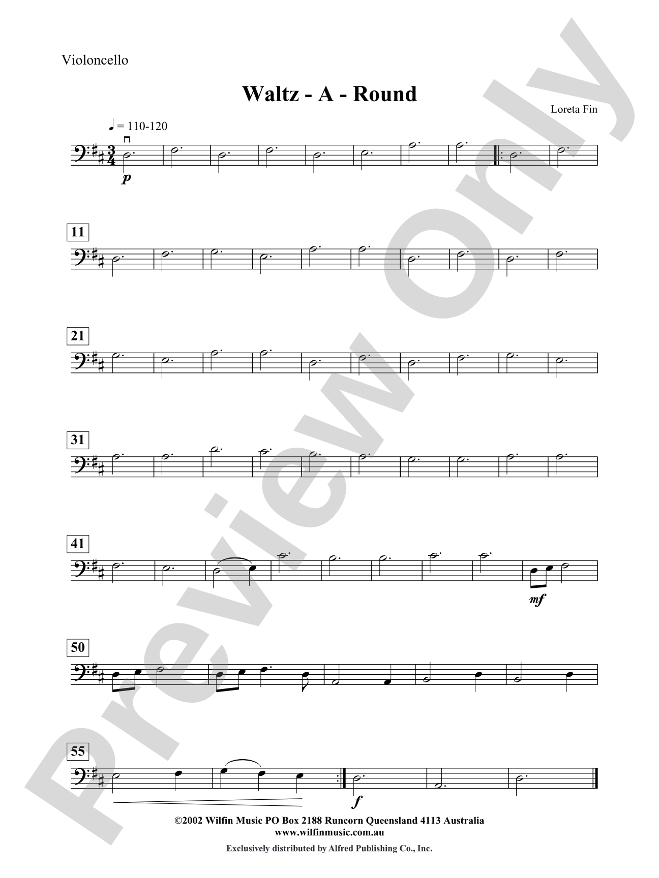 Waltz-A-Round: Cello