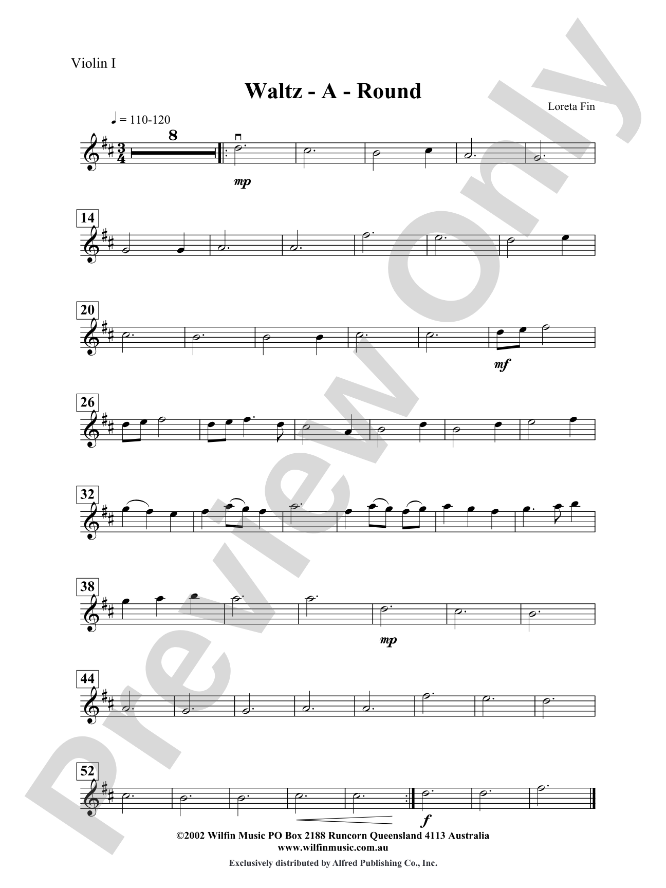 Waltz-A-Round: 1st Violin
