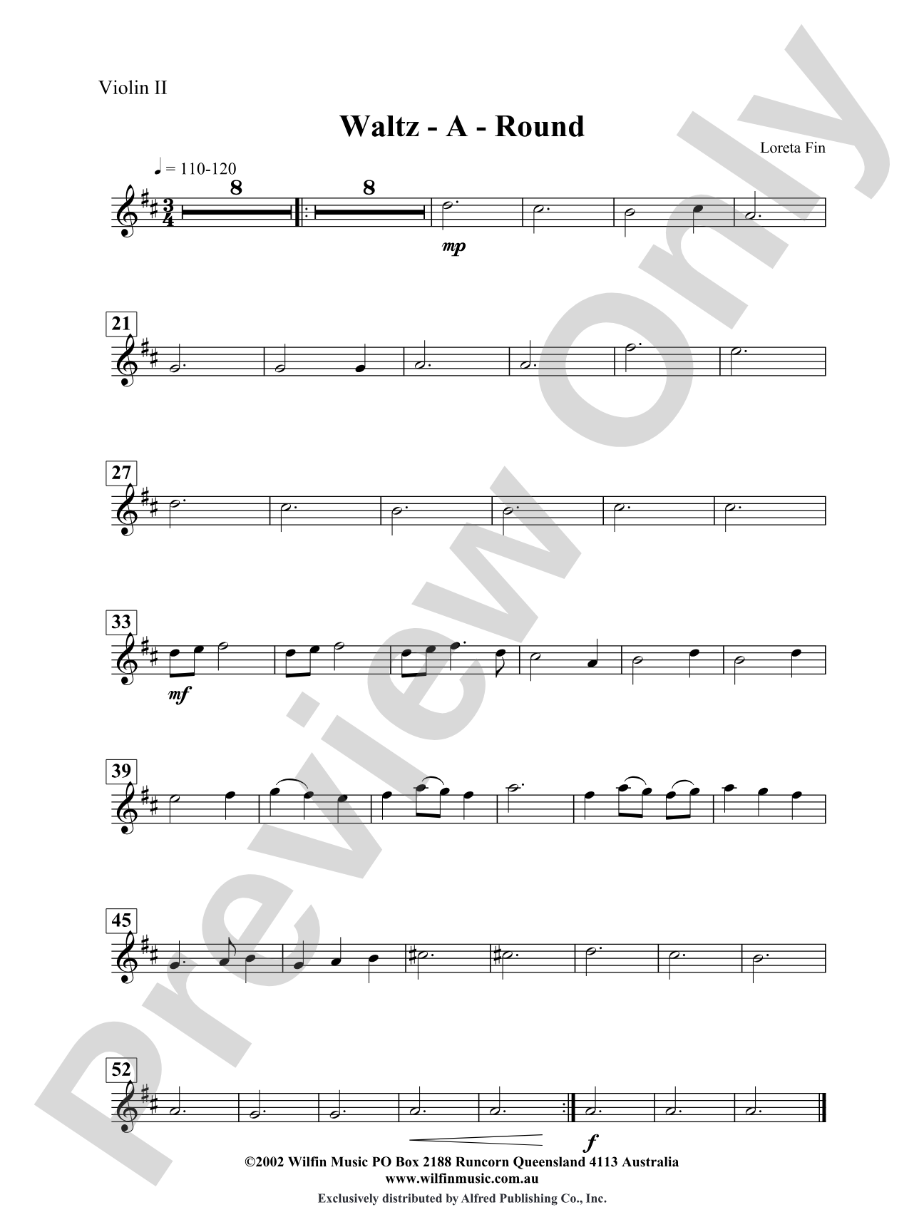 Waltz-A-Round: 2nd Violin