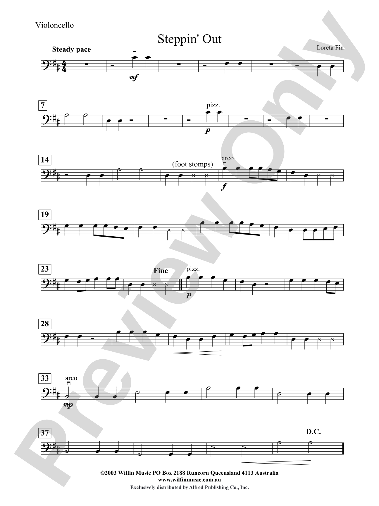 Steppin' Out: Cello
